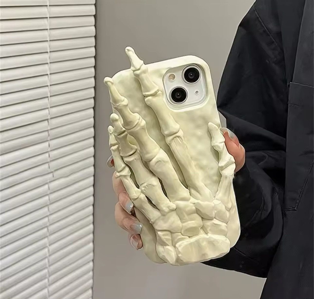 Other Gothic Punk Skeleton Hand IPhone 17 Pro Case Cover Size ONE SIZE - 1 Thumbnail