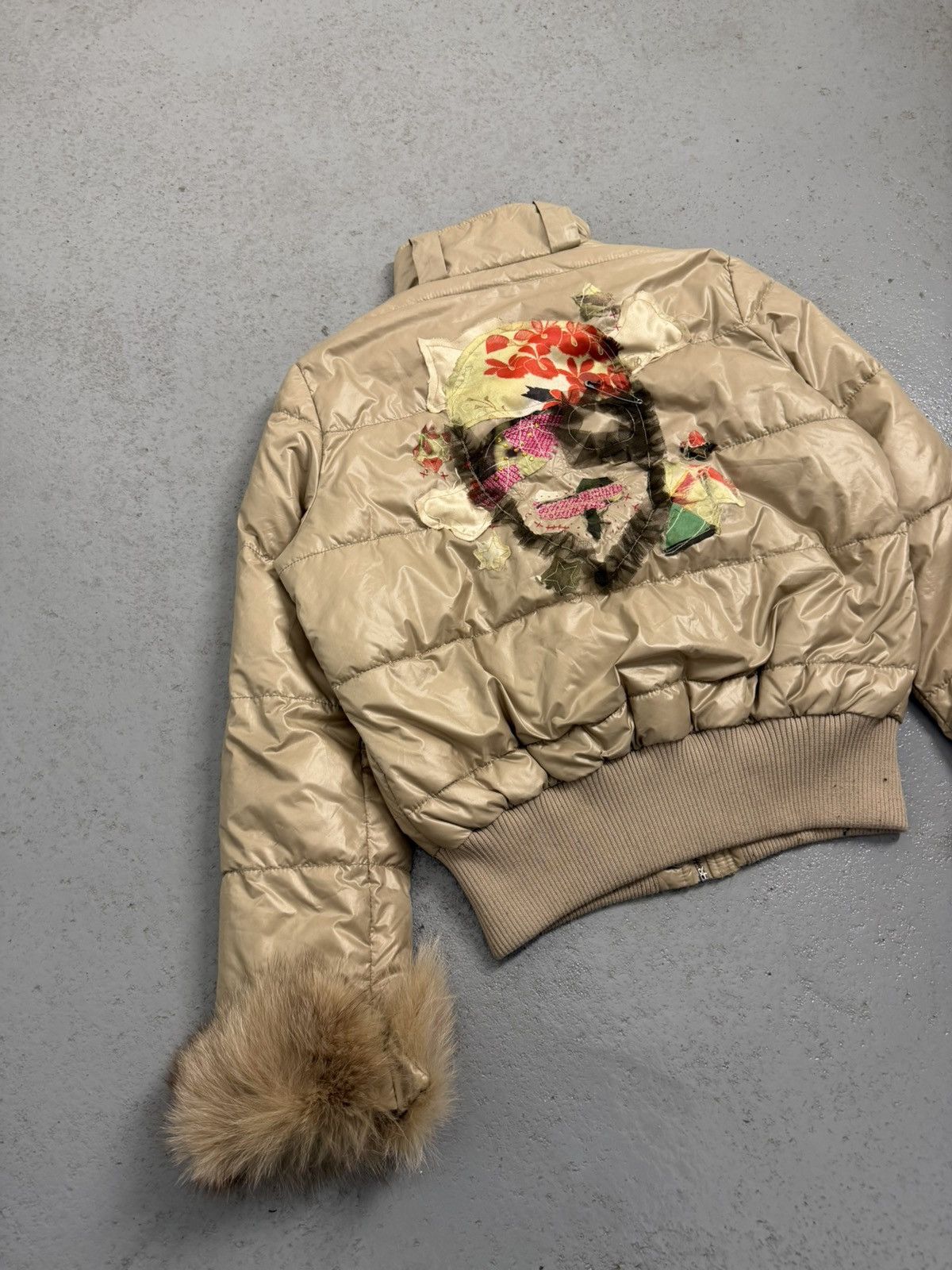 John Galliano Vintage 00s John Galliano Pirate Face Fox Fur Bomber Size XL / US 12-14 / IT 48-50 - 21 Thumbnail