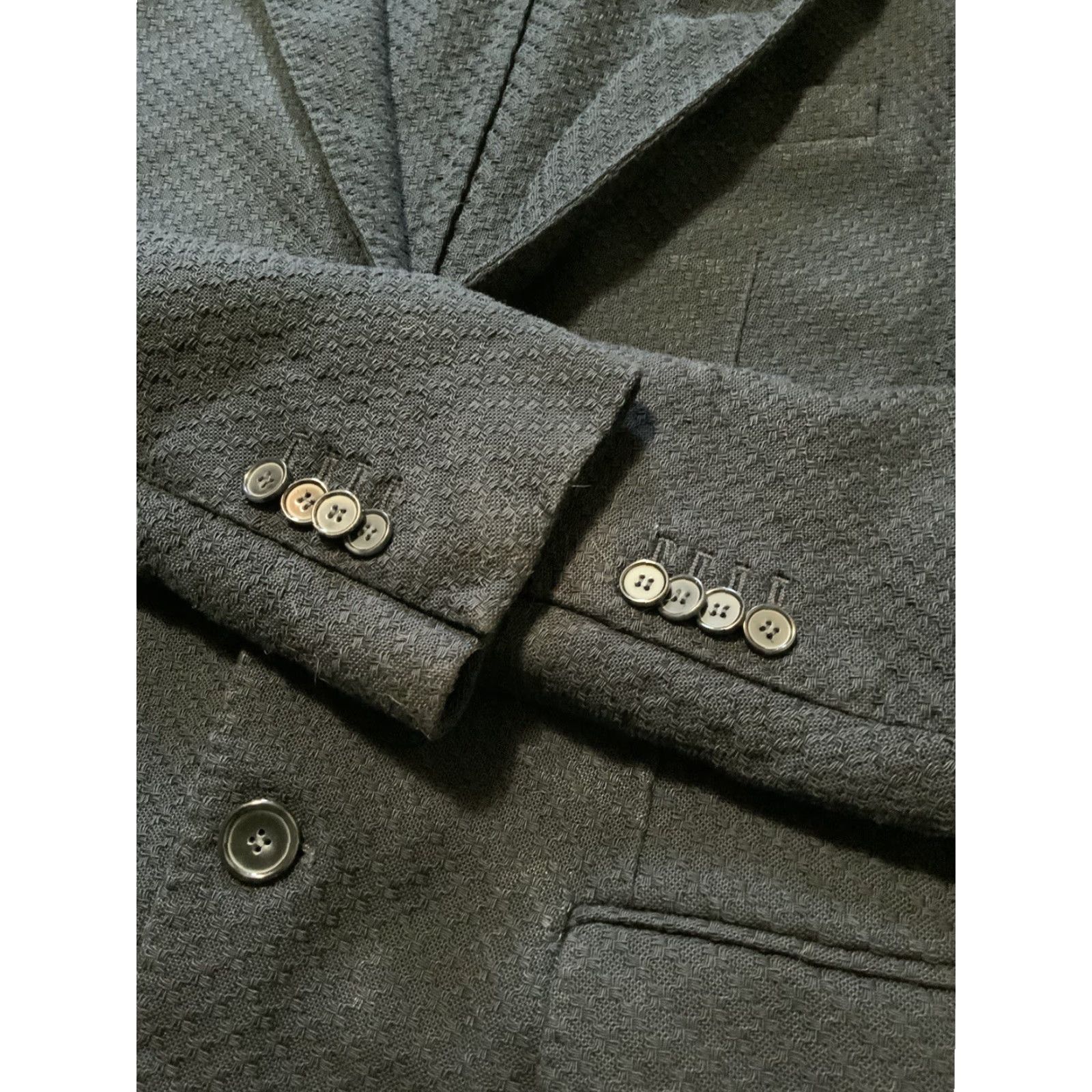 Liberty London VINTAGE Liberty of London Blazer Jacket Made In Italy Cotton Navy Two Button Sz. 48 Mens Regular 42" Chest 28.5" Length Size 48R - 7 Thumbnail