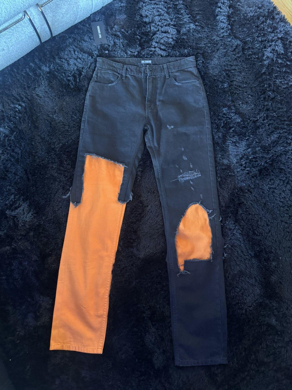 Raf Simons Raf Simons 30 mens distressed effect double denim jeans Size US 30 / EU 46 - 1 Thumbnail