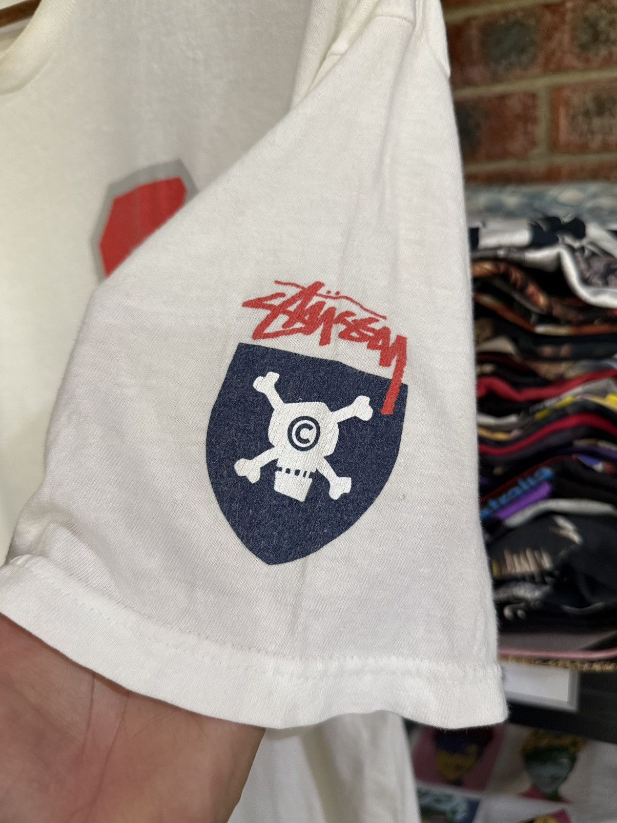 Stussy Vintage Y2K Stussy Worldwide Tribe Skulls 80 Faded Tee Size US XL / EU 56 / 4 - 4 Thumbnail