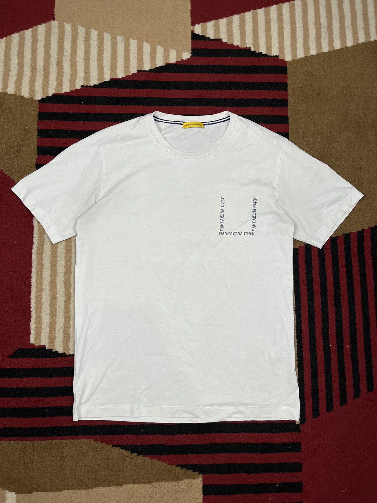 Designer × Mandarina Duck Mandarina Duck White T-shirt Size US M / EU 48-50 / 2 - 1 Thumbnail
