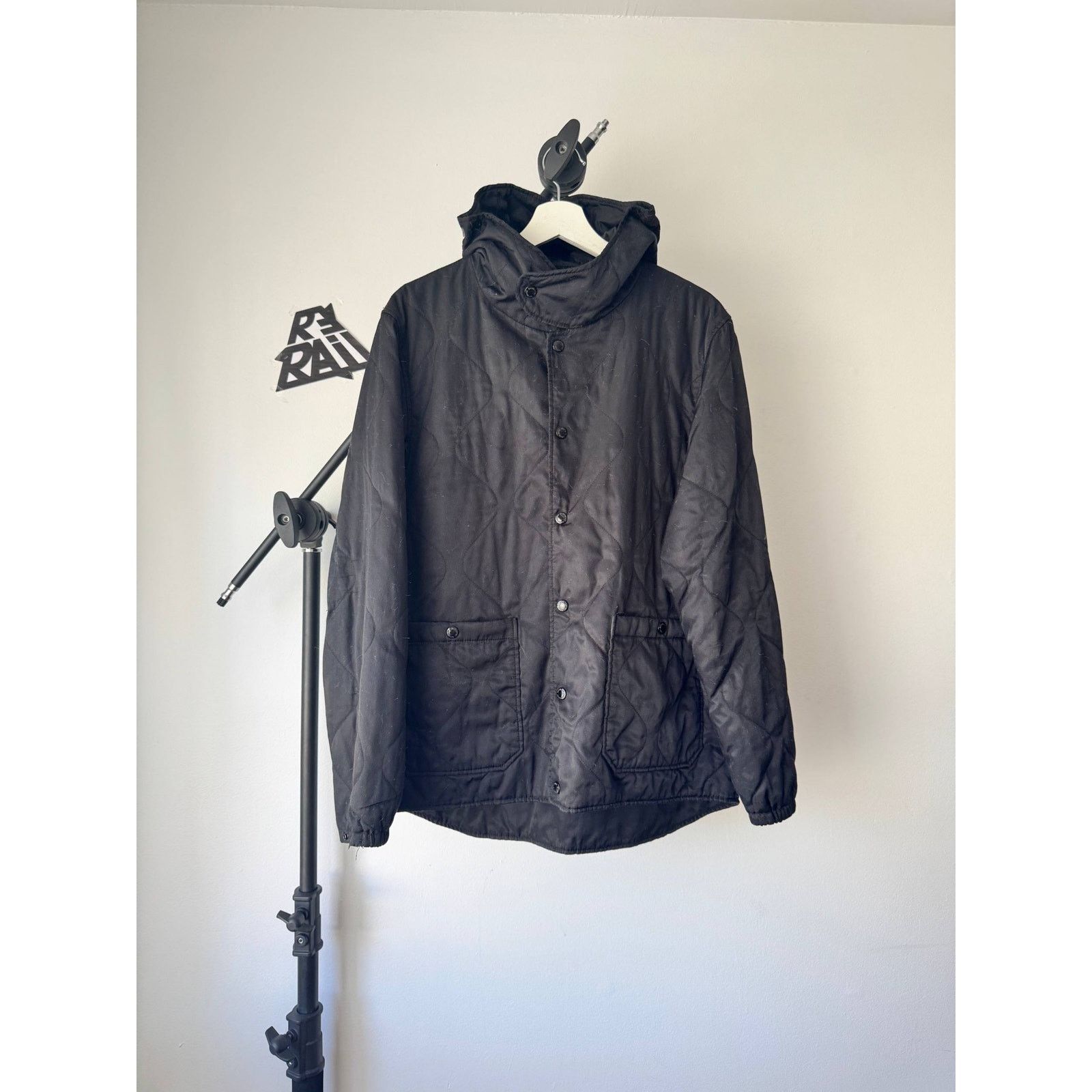 Engineered Garments Engineered Garments Quilted Hooded Jacket Black Size US M / EU 48-50 / 2 - 1 Thumbnail
