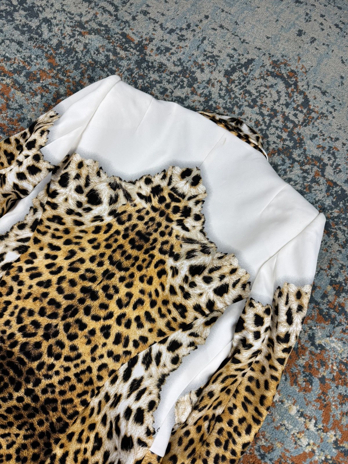 Just Cavalli Just Cavalli animal leopard print white blazer glamour y2k Size L / US 10 / IT 46 - 6 Thumbnail