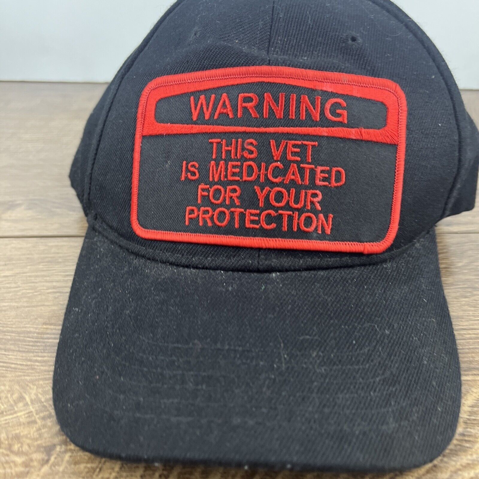 Other This Vet is Medicated Hat Black Hat Adjustable Adult Size Bl Size ONE SIZE - 6 Thumbnail