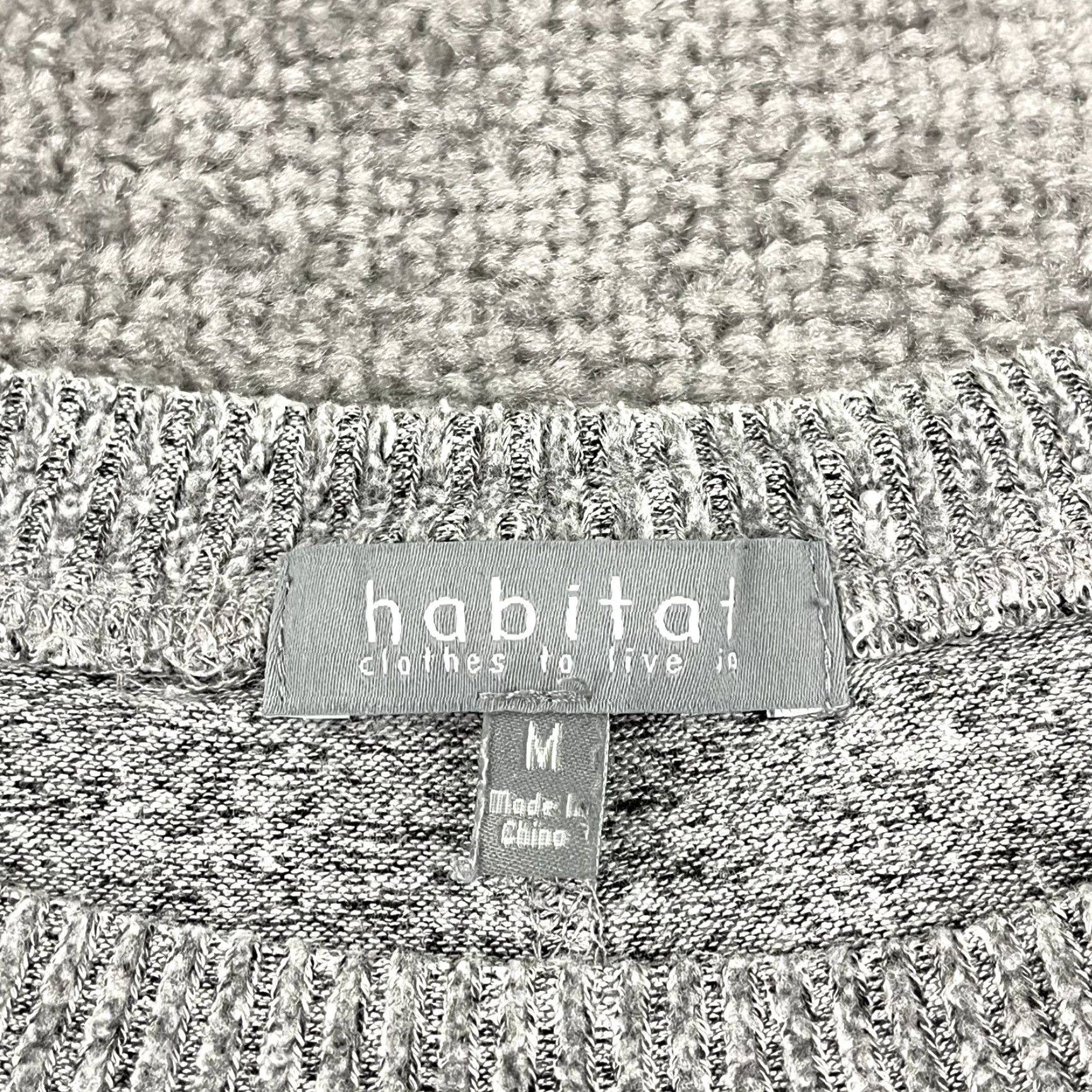 Habitat HABITAT Clothes To Live Sweater Womens Medium Gray Super Soft Fleece Pullover Size M / US 6-8 / IT 42-44 - 2 Thumbnail