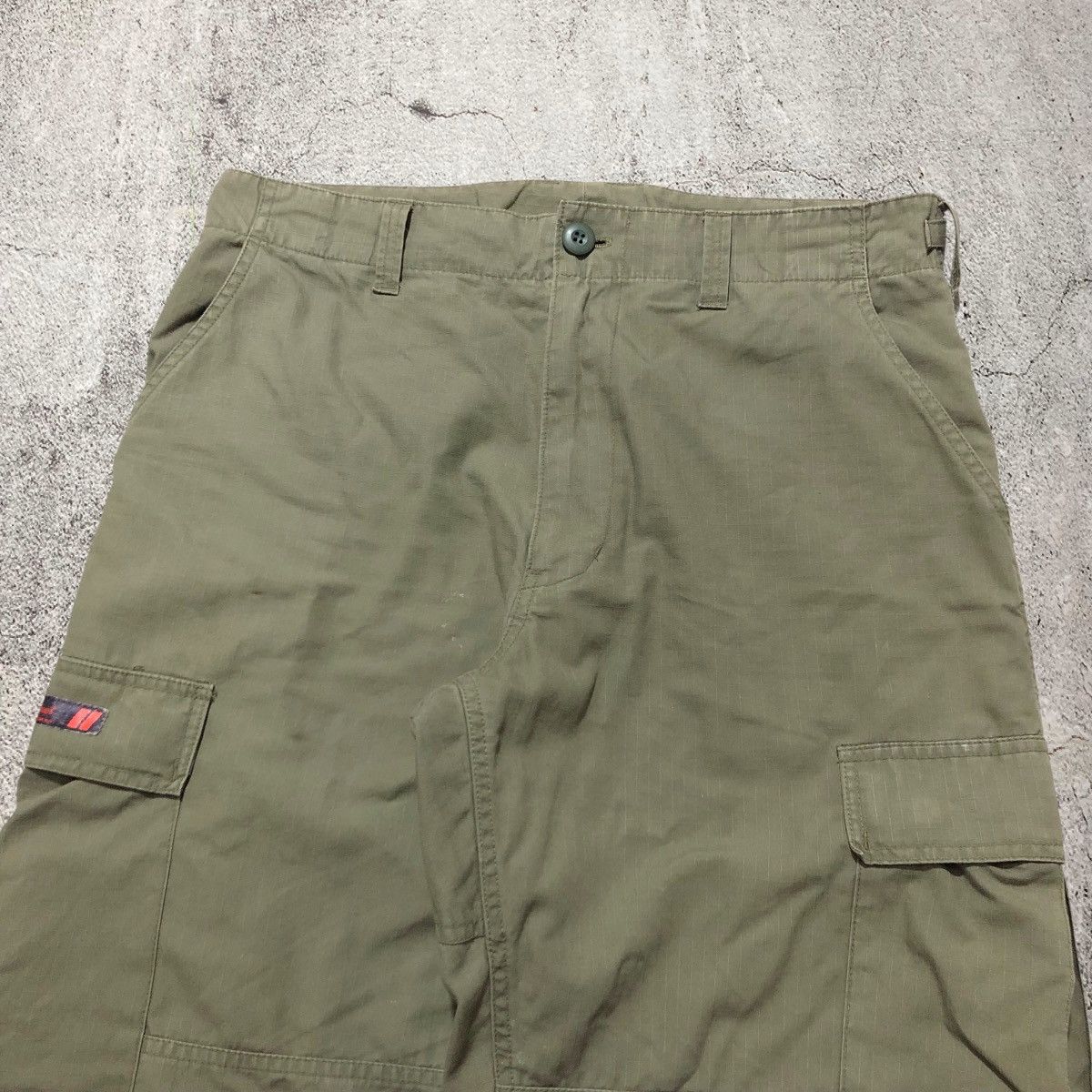 Wtaps 🇯🇵 2000s Wtaps Trousers Cotton Ripstop Cargo Pants Green Army Size US 34 / EU 50 - 6 Thumbnail