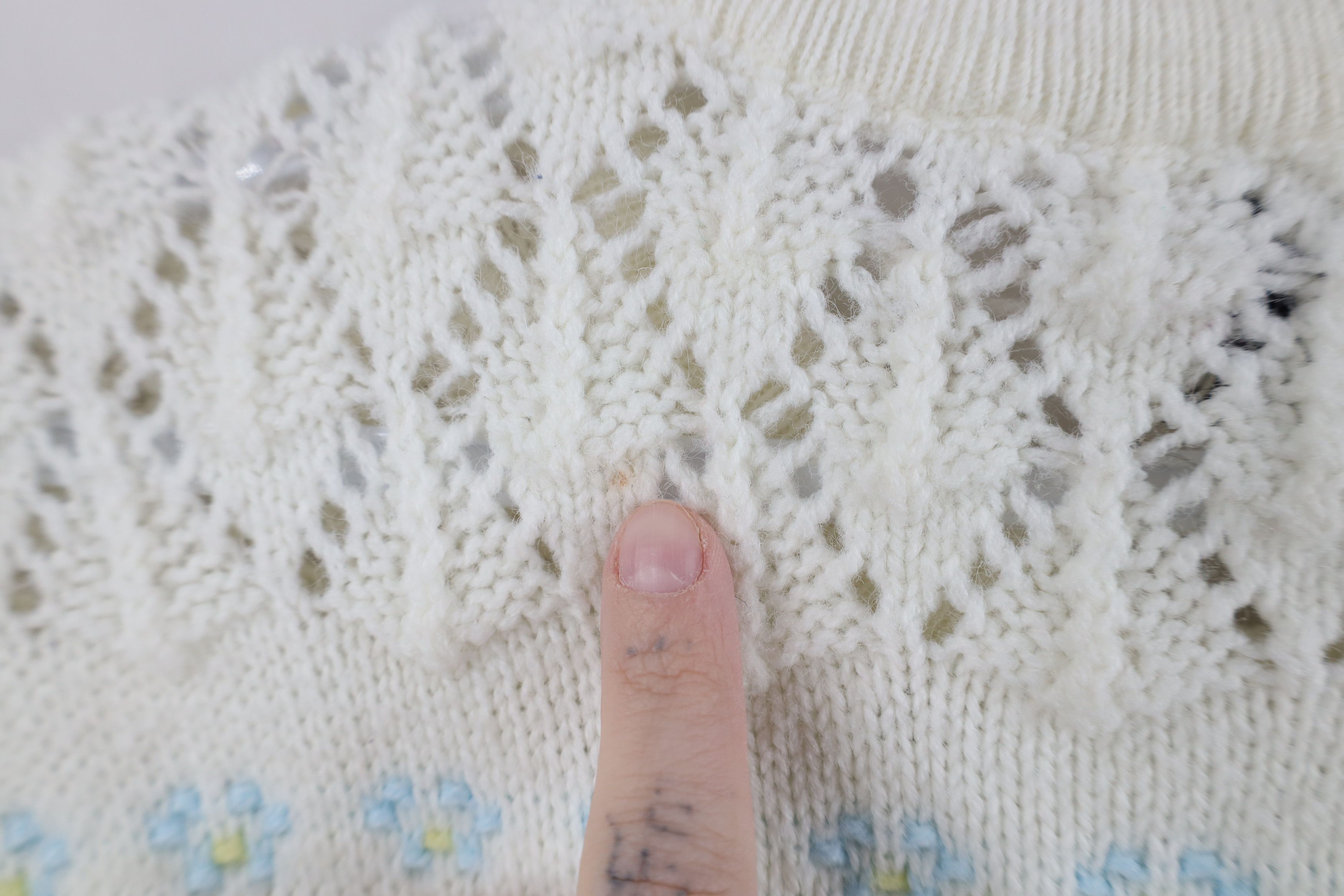 Vintage Vintage 60s 70s Streetwear Crochet Knit Cardigan Sweater Size S / US 4 / IT 40 - 11 Thumbnail