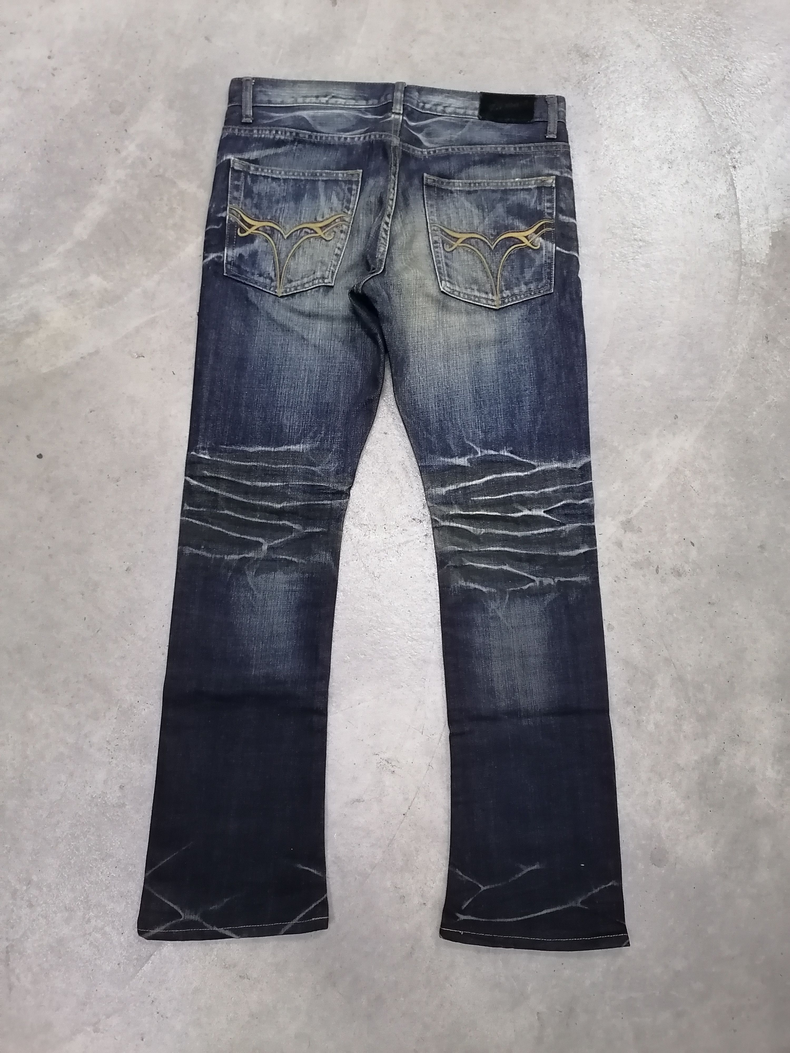 Japanese Brand Flare Jeans Jackrose Claw Mark Erd Denim Pants Size US 33 - 8 Thumbnail