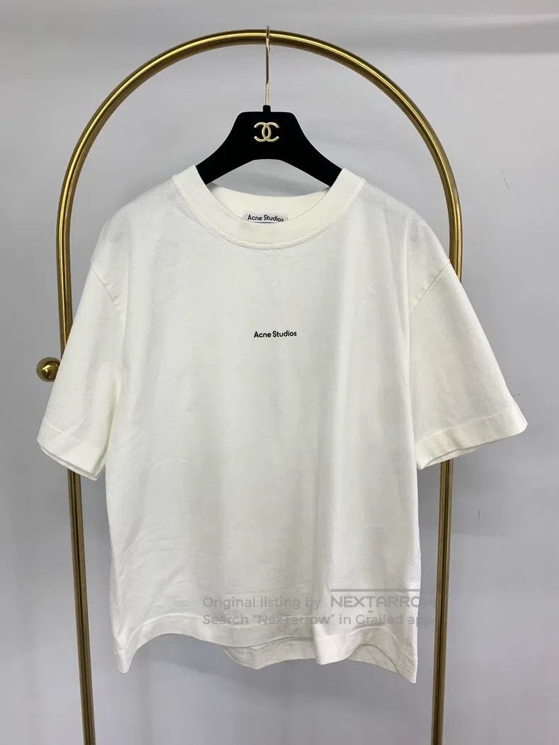 Acne Studios Acne Studios White lettering short-sleeve T-shirt Size XS / US 0-2 / IT 36-38 - 1 Thumbnail