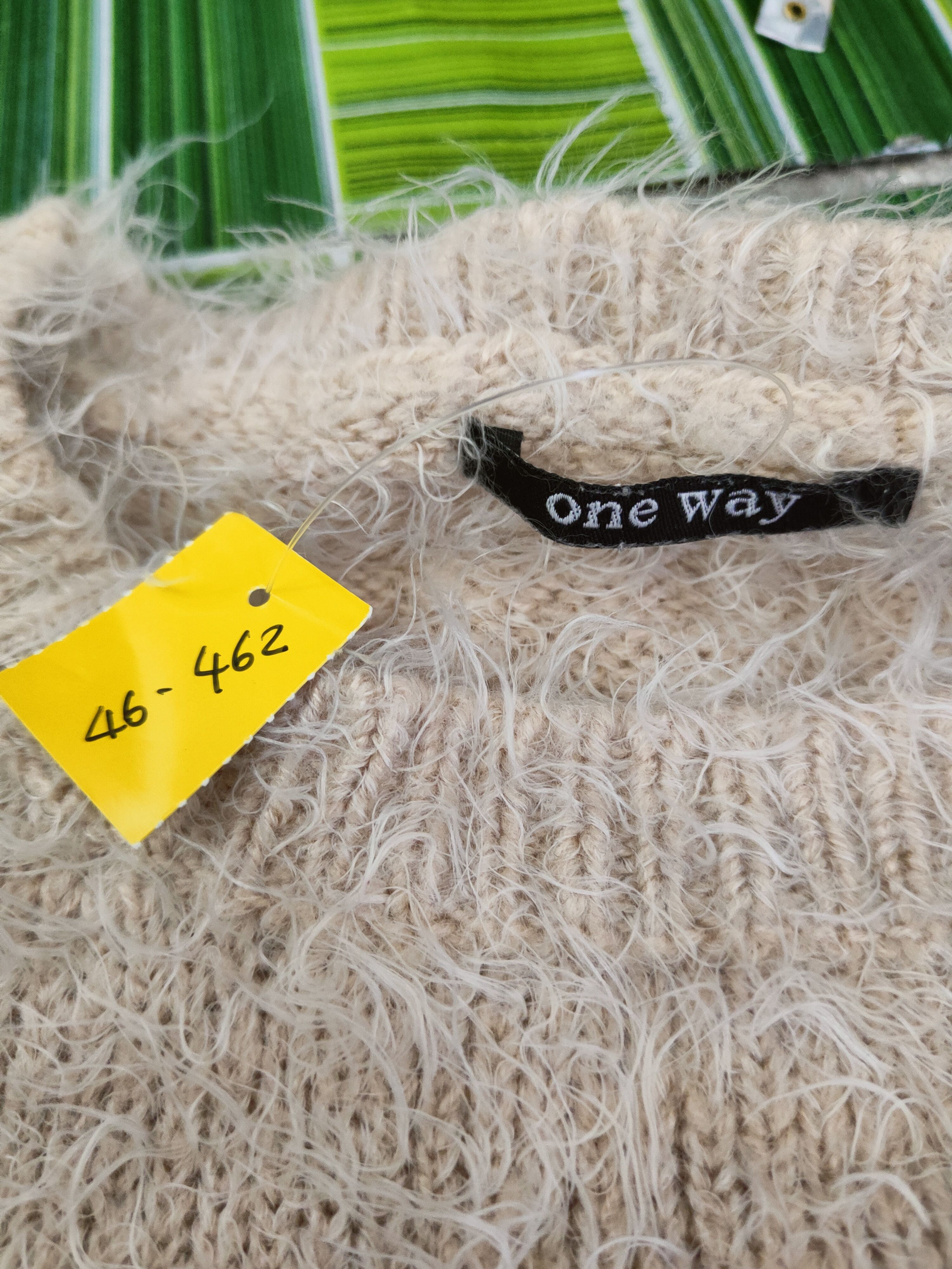 Japanese Brand DL One Way Light Peach Fur Mohair Knitwear #46-462 Size M / US 6-8 / IT 42-44 - 11 Thumbnail