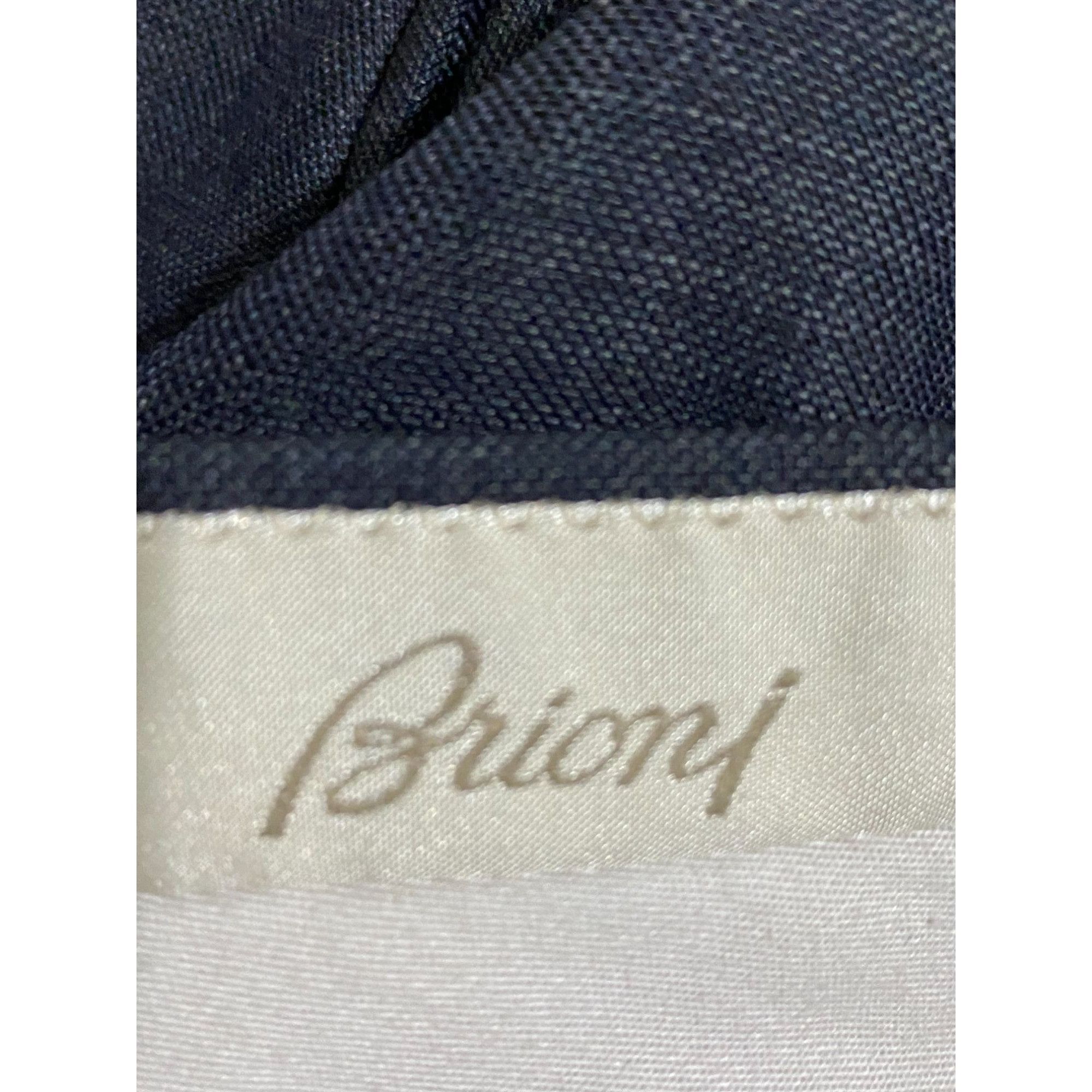 Brioni Brioni Flat Front Dress Pants Dark Gray 42x29 Men's F43 Size US 42 / EU 58 - 3 Thumbnail