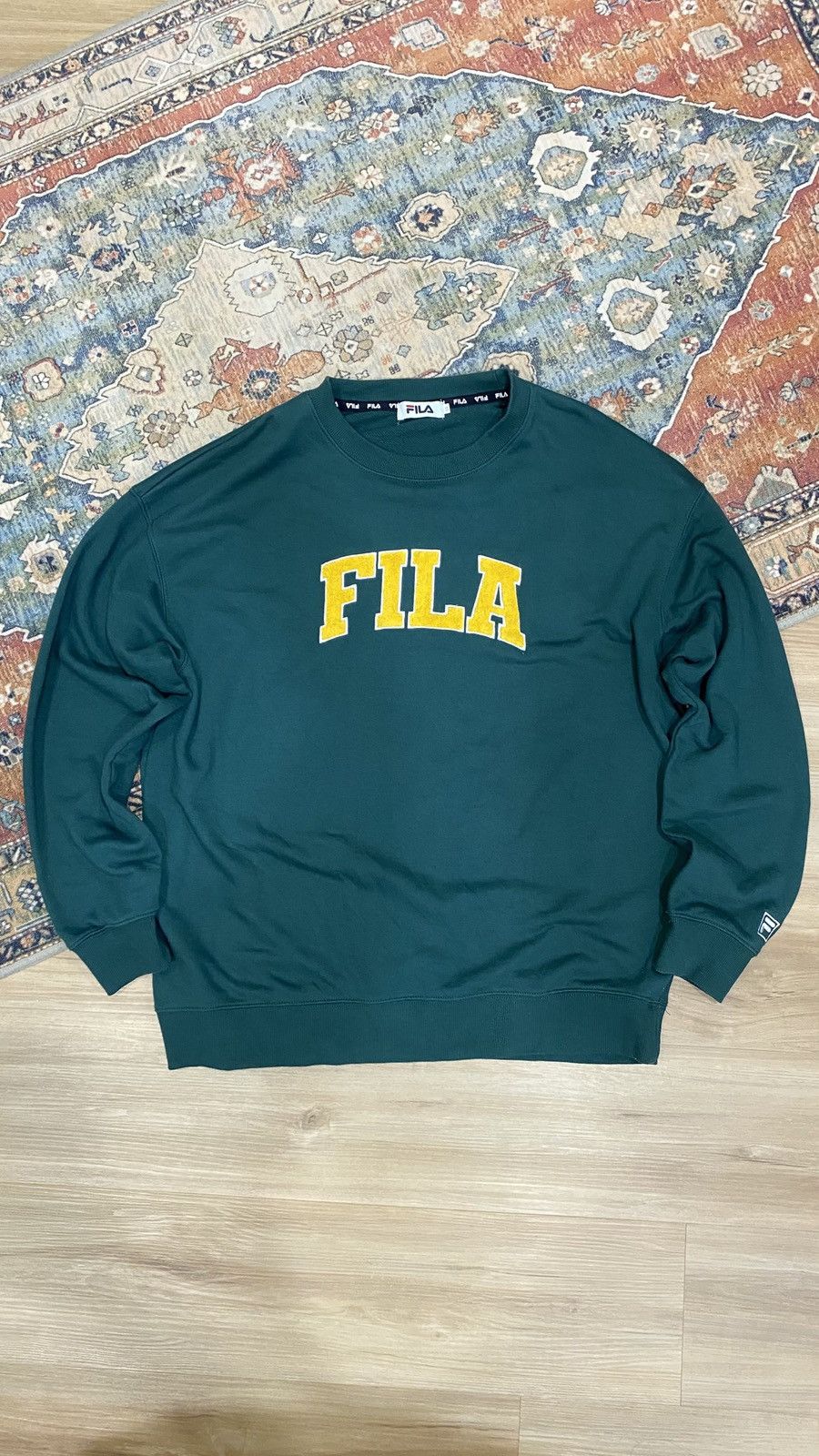 Fila FILA Sweatshirt Chenille Patch Size LL Size US XL / EU 56 / 4 - 1 Thumbnail