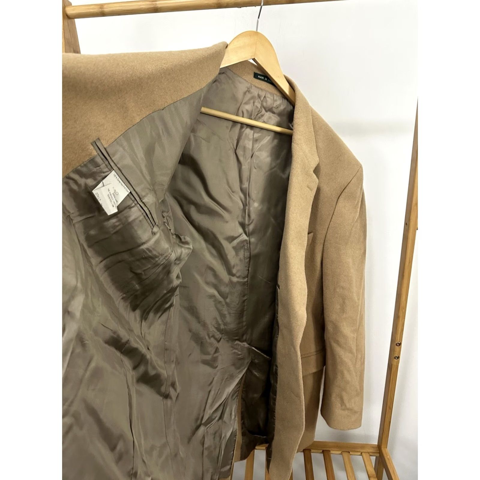 Ralph Lauren Ralph Lauren VTG Camel Hair Tan Sport Coat Jacket 46R Men's Jacket Blazer Beige Size 46R - 5 Thumbnail