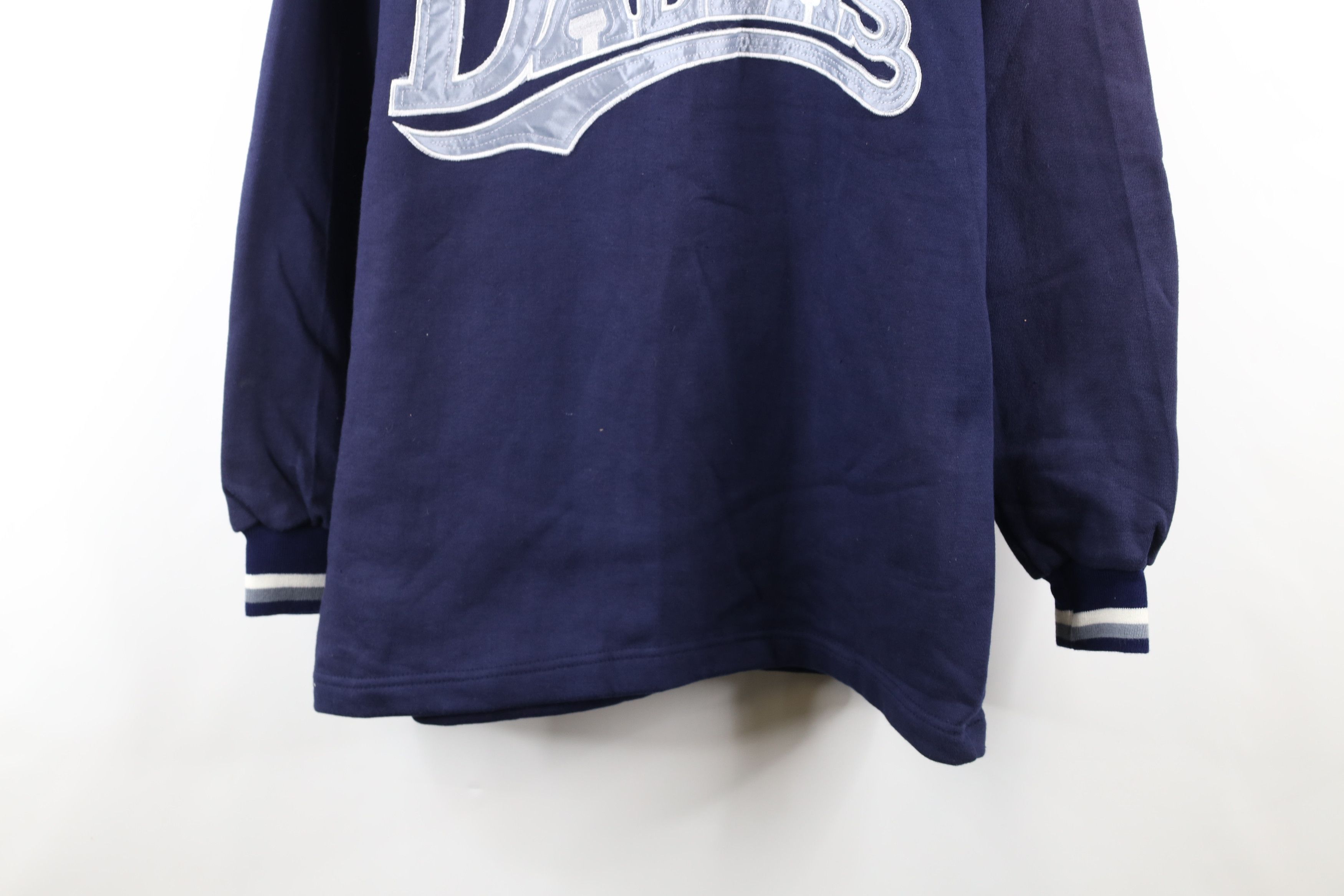 Vintage Vintage 90s Out Dallas Cowboys Collared Sweatshirt Blue Size US L / EU 52-54 / 3 - 3 Thumbnail