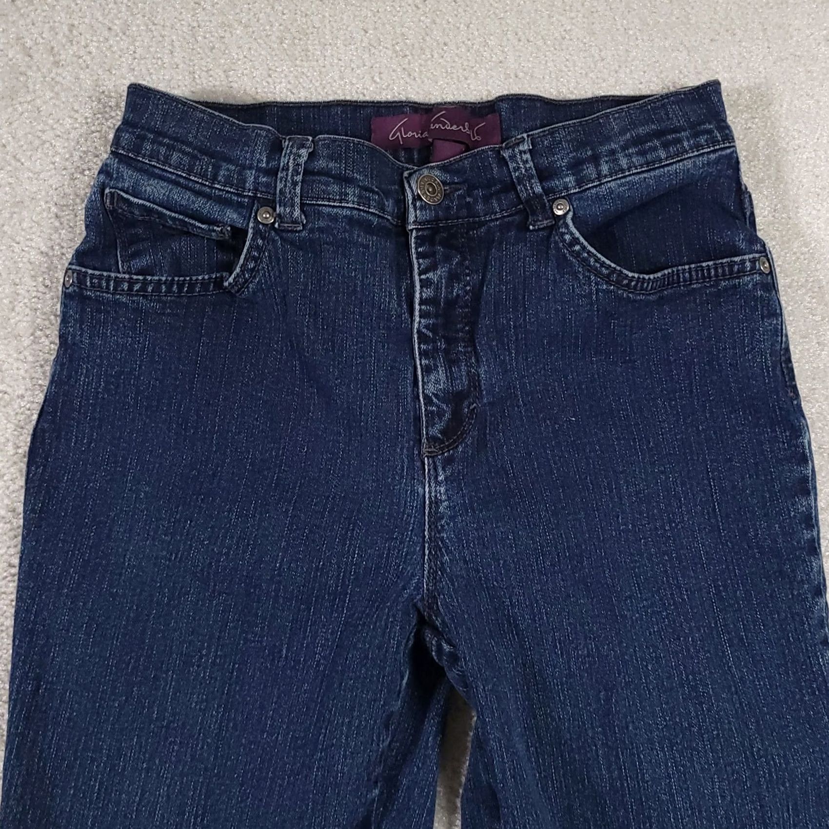 Gloria Vanderbilt Gloria Vanderbilt Jeans Women's 4 Blue Mid-Rise Straight Leg Stretch Demim Jeans? Size 27" / US 4 / IT 40 - 3 Thumbnail