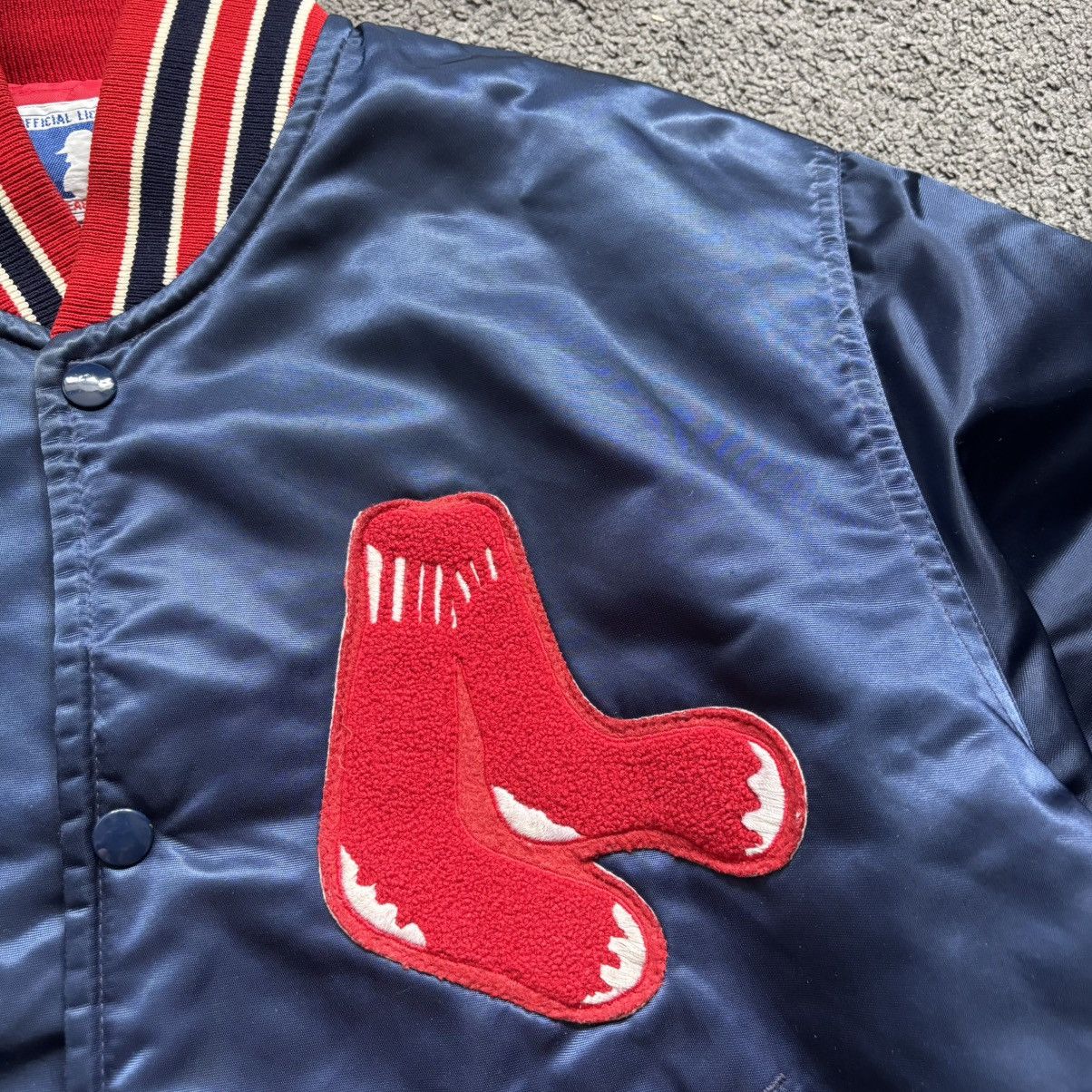 Starter 80s Boston Red Sox Nylon Satin Bomber Jacket Baseball MLB Size US M / EU 48-50 / 2 - 3 Thumbnail