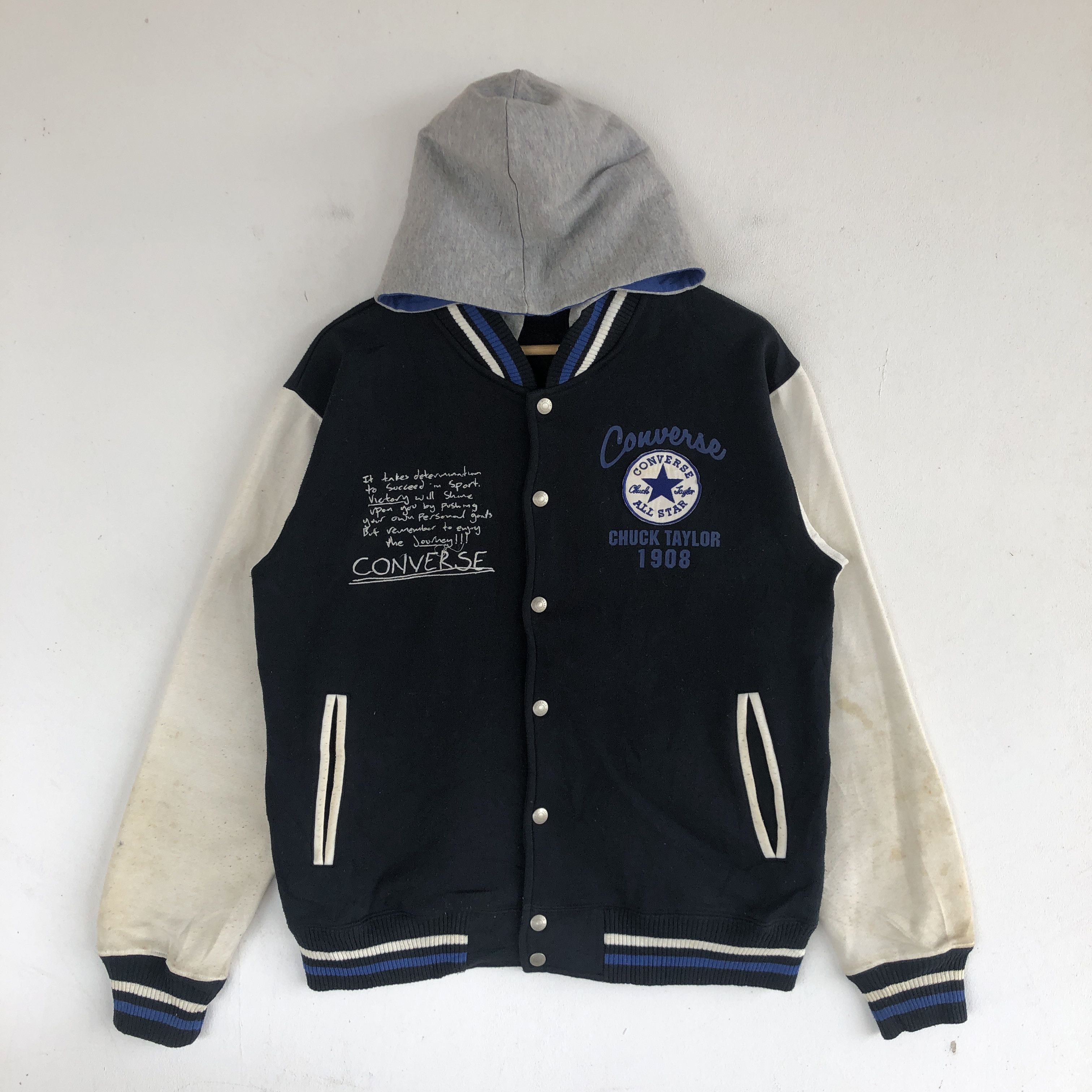 Japanese Brand × Vintage Vintage Converse Hoodie Varsity Sweater Sweatshirt Size US M / EU 48-50 / 2 - 1 Thumbnail
