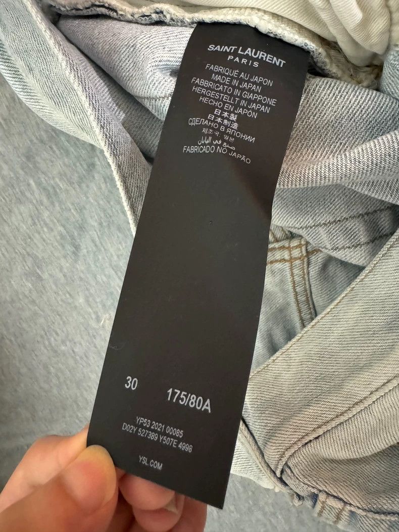 Saint Laurent Paris Saint Laurent Paris Light Jeans 2505-Nextarrow Size US 30 / EU 46 - 7 Thumbnail