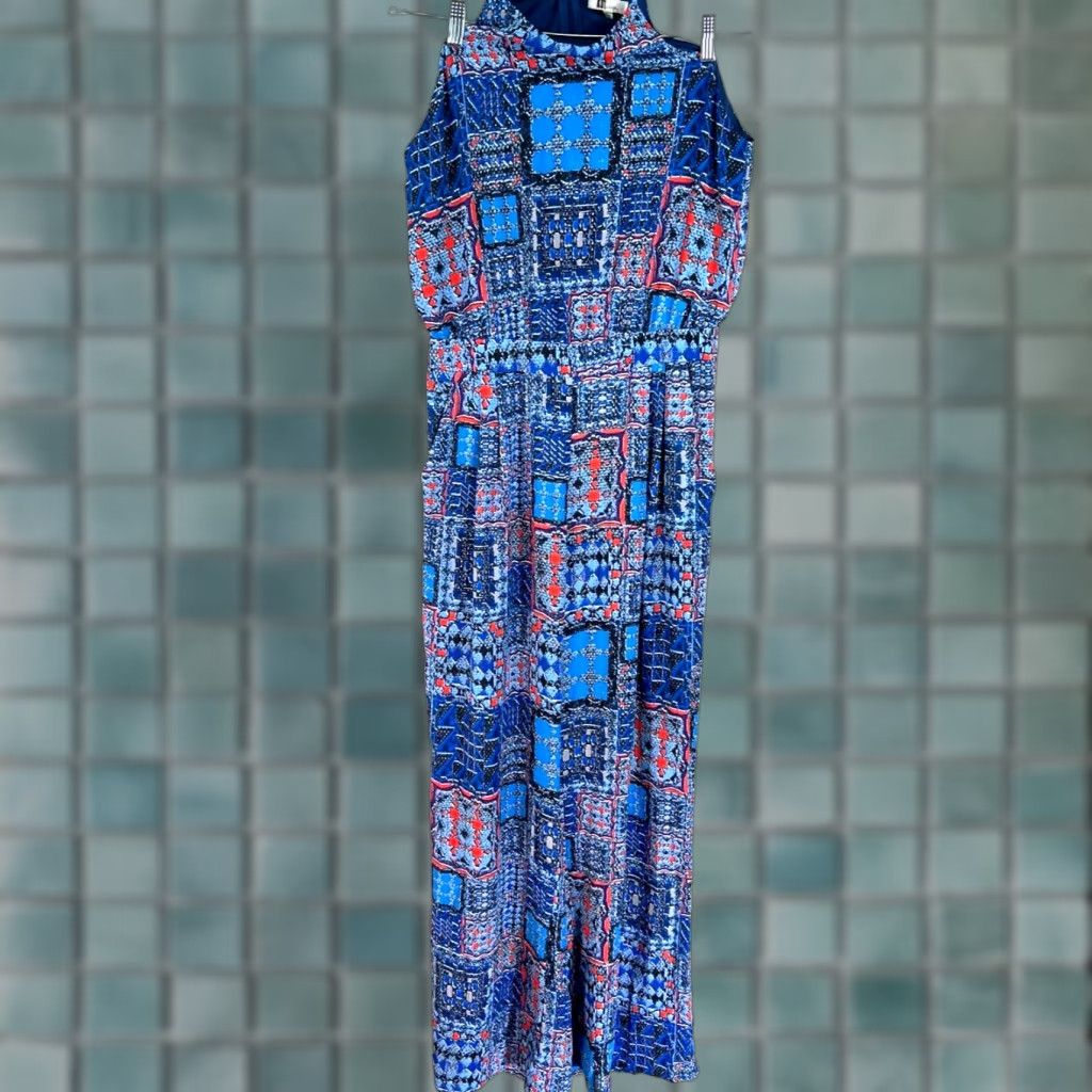 Vintage VINTAGE Kut From The Kloth Jumpsuit Women Sleeveless Size 8 Blue Open Back 100% Cotton Wide-Leg Size 30" / US 8 / IT 44 - 1 Thumbnail