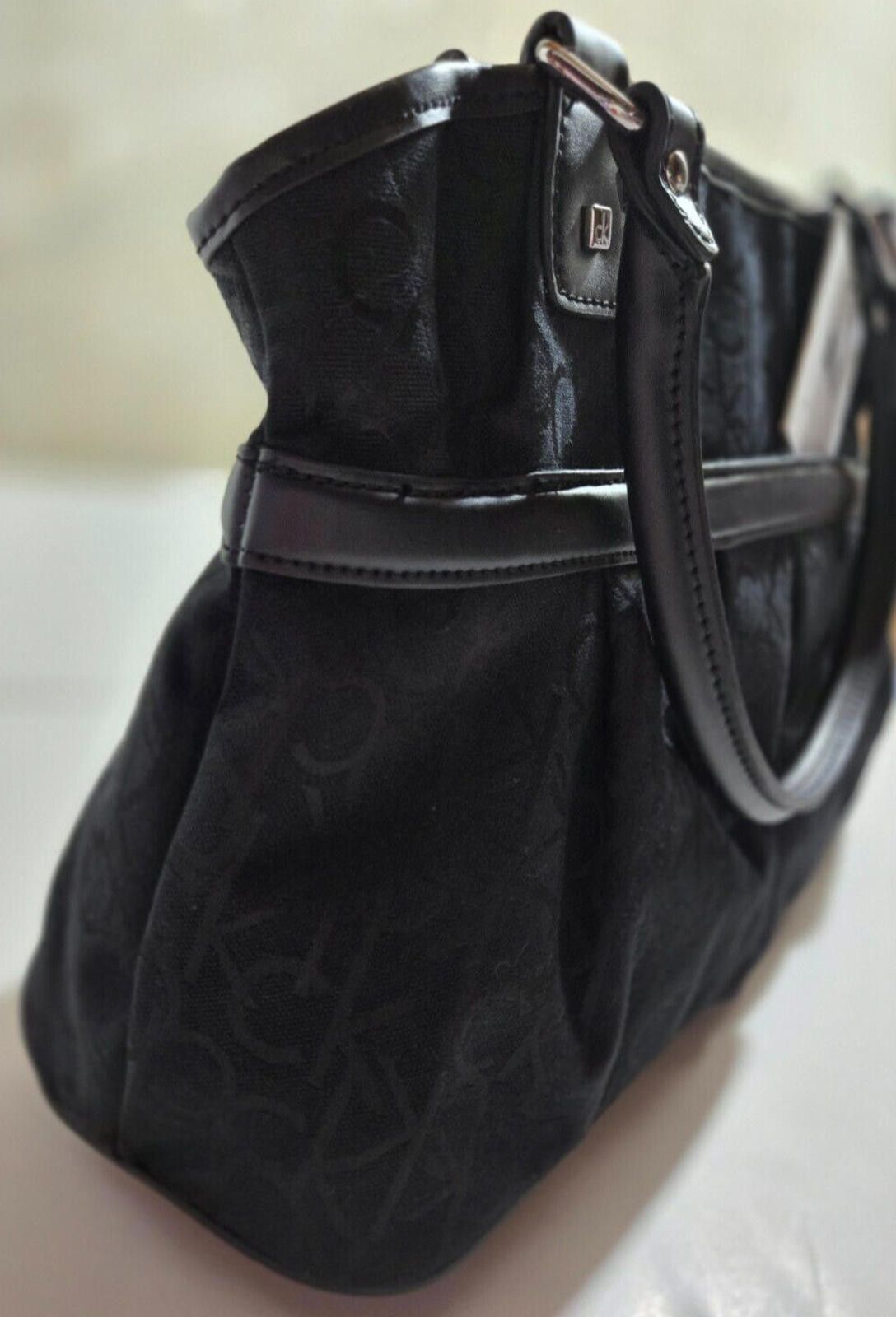 Calvin Klein Calvin Klein Purse Handbag Signature Logo Monogram Black NEW Size ONE SIZE - 4 Thumbnail