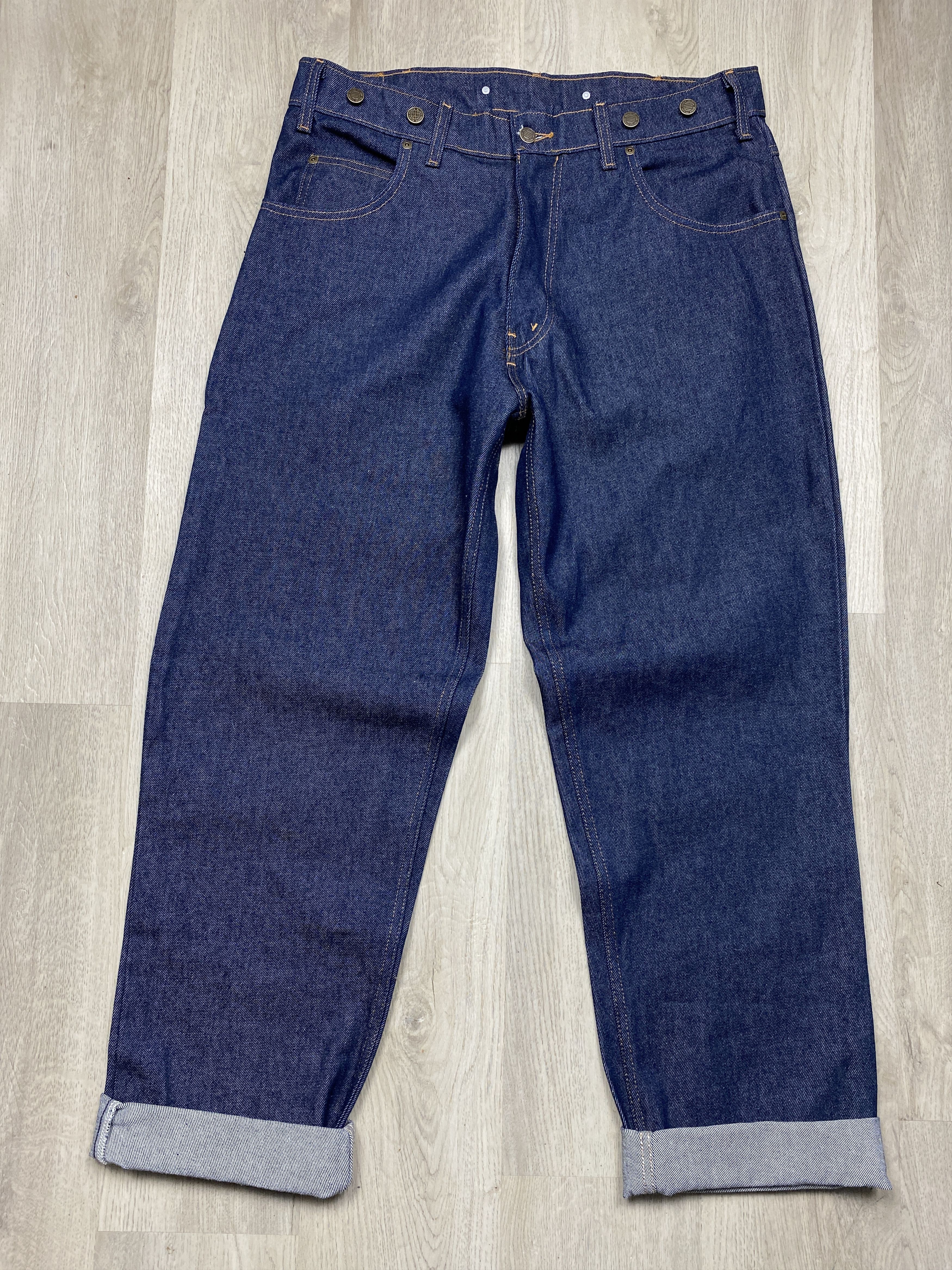 Other Prison Blues Vintage Baggy Denim Pants Work Jeans Size US 38 / EU 54 - 4 Thumbnail