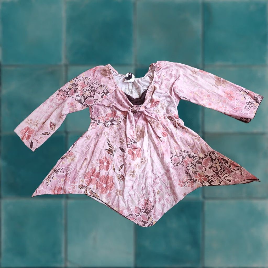 Vintage 2. Keep exact spelling and capitalization Lily Bleu Junior Pink Floral Dress - Size M-10/12 Size M / US 6-8 / IT 42-44 - 1 Thumbnail