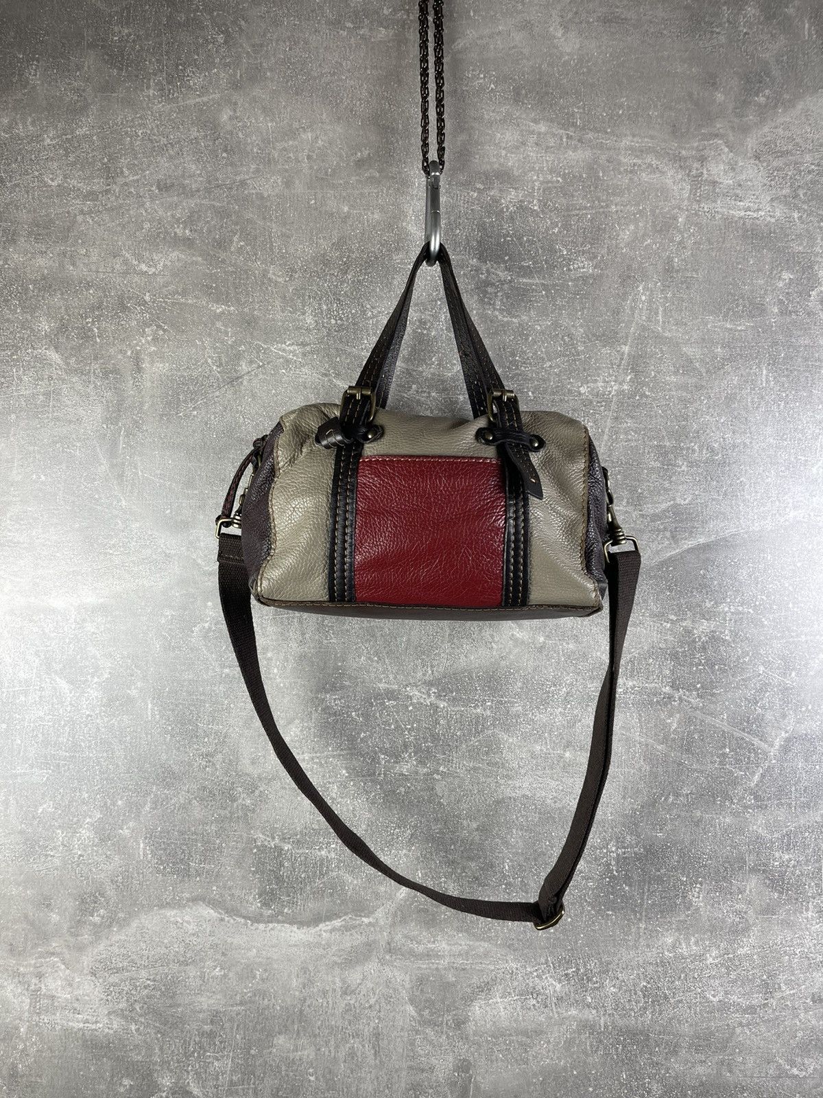 Genuine Leather Sofia C. Avant Garde Dark Brown Genuine Leather Shoulder Bag Size ONE SIZE - 1 Thumbnail