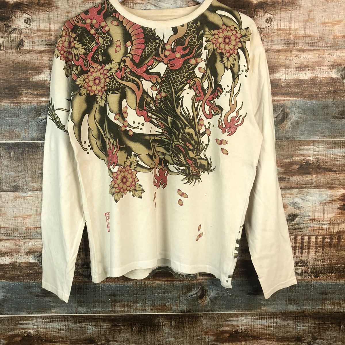 Japanese Brand Japanese Brand Dragon kimono style yakuza shirt #A1971 Size US M / EU 48-50 / 2 - 3 Thumbnail
