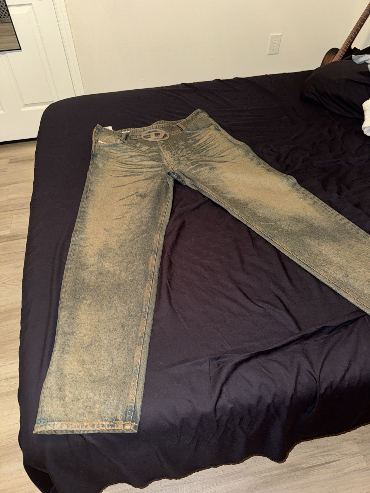 Diesel Diesel Industry Denim Acid wash Distressed Jeans Size US 36 / EU 52 - 7 Thumbnail