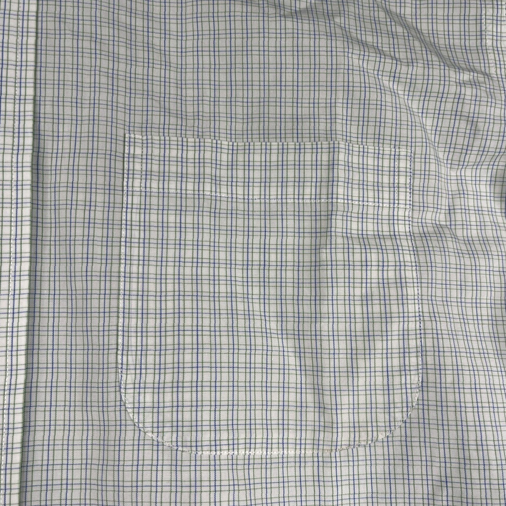 Brooks Brothers Brooks Brothers 346 Shirt Dress Shirt Mens 16 Blue Check Non-Iron Button Up Long Sleeve Regular Mens Size US L / EU 52-54 / 3 - 3 Thumbnail