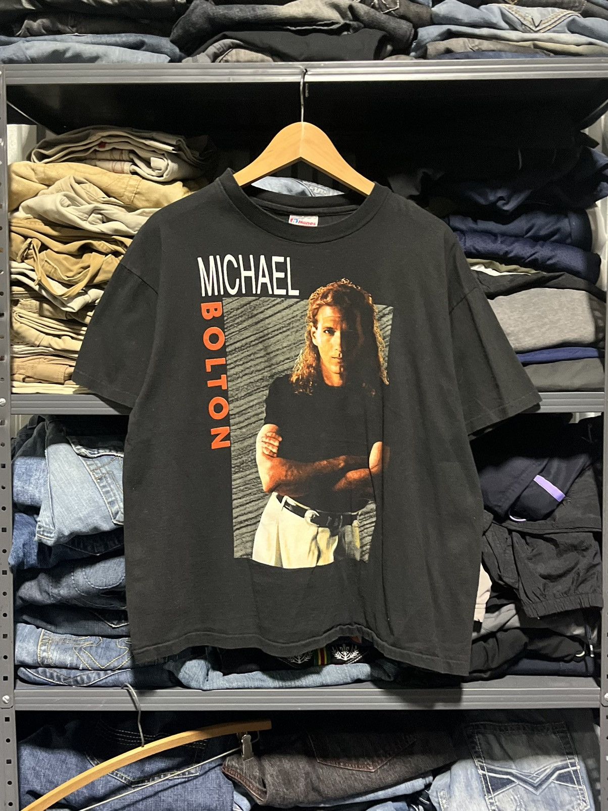 Band Tees × Vintage Vintage Michael Bolton 1991 Time Love & Tenderness Tour Tee Size US M / EU 48-50 / 2 - 1 Thumbnail