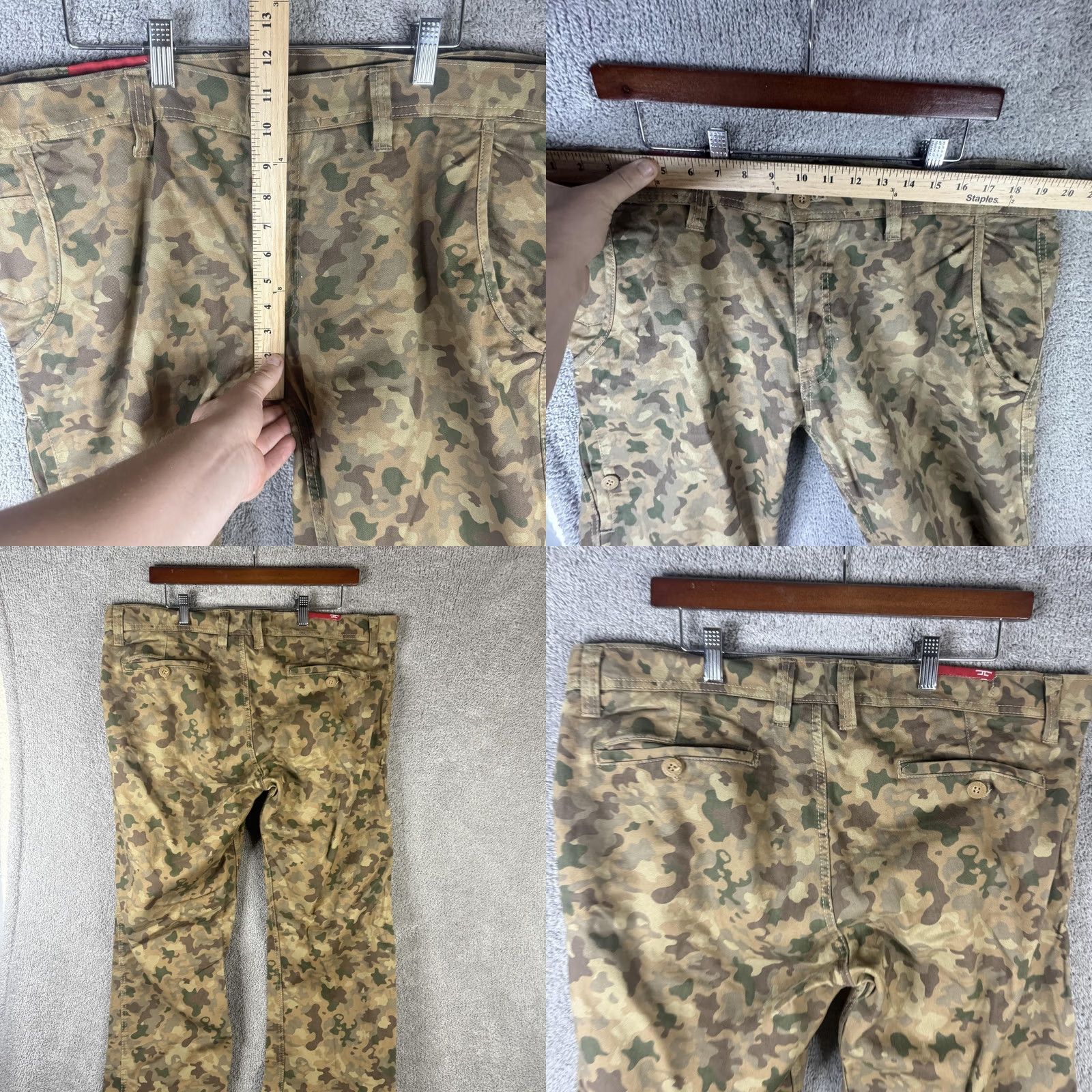 Jordan Craig Jordan Craig Pants Mens 38x32 Beige Camouflage Cargo Straight Leg Cotton Casual Size US 38 / EU 54 - 8 Thumbnail