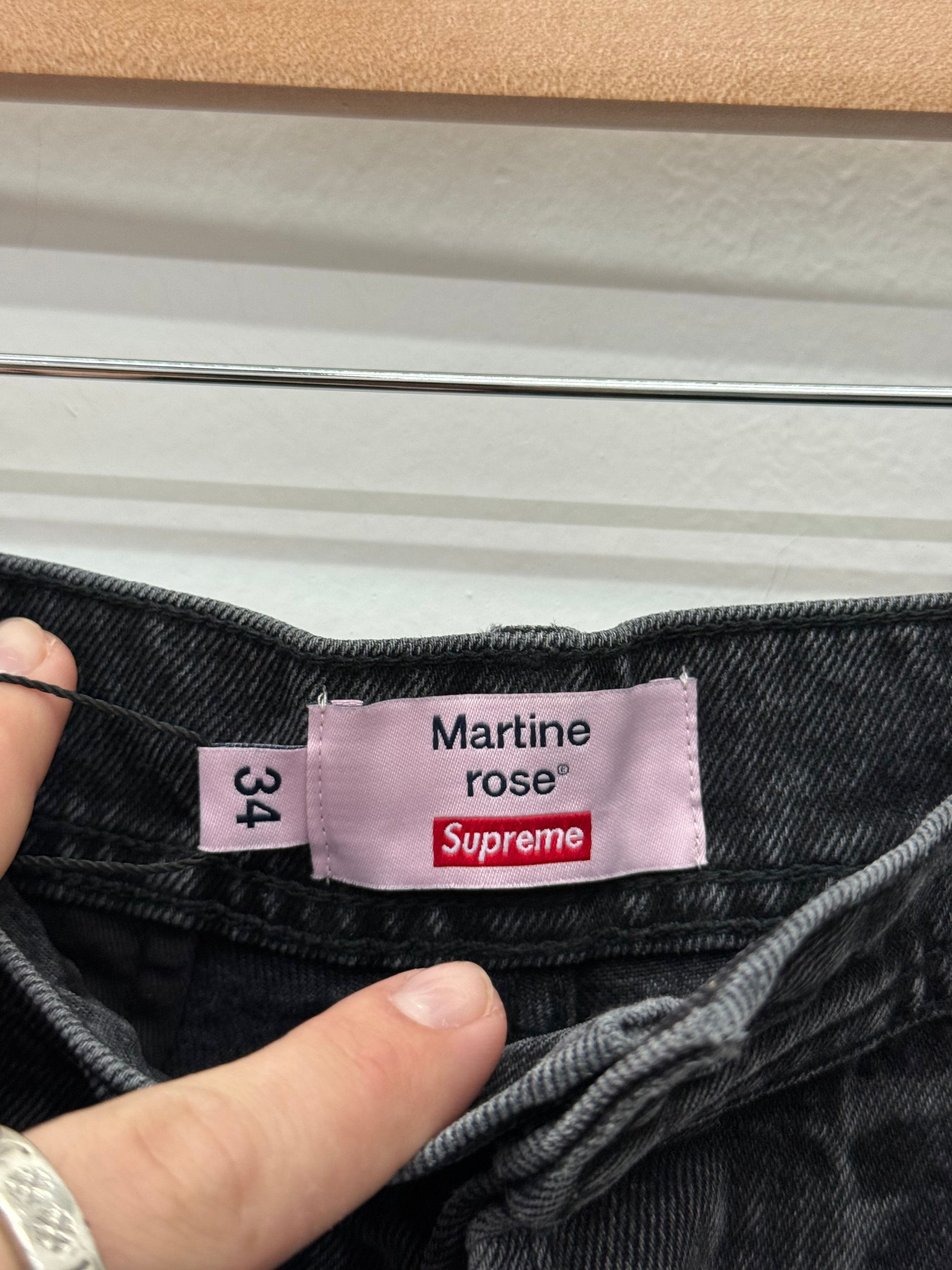 Supreme Supreme Martine Rose Denim Cargo Jeans - Size 34 Size US 34 / EU 50 - 3 Thumbnail
