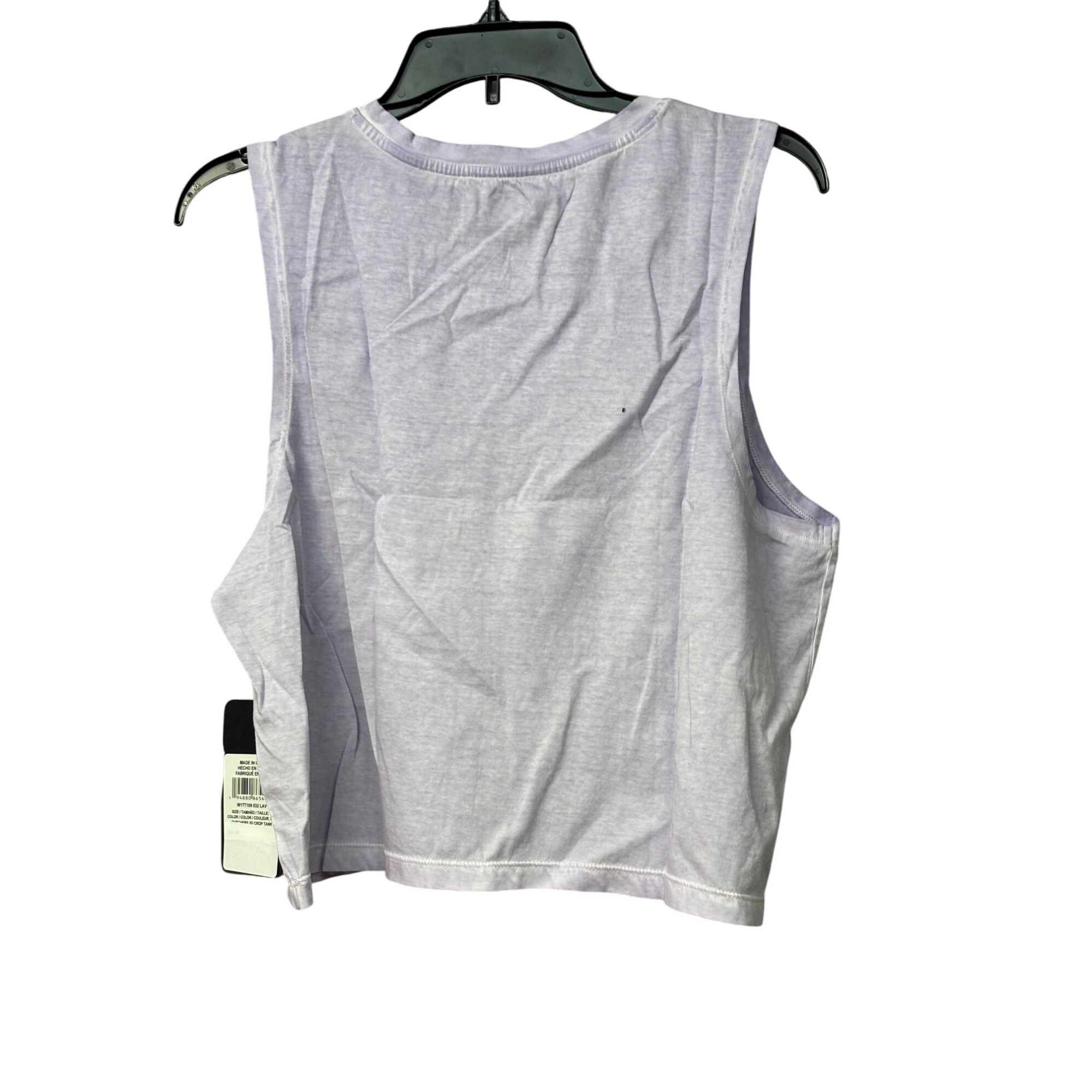 SKECHERS Skechers Apparel 3D Logo Crop Cotton Tank Top, Lavender, L Size L / US 10 / IT 46 - 11 Thumbnail