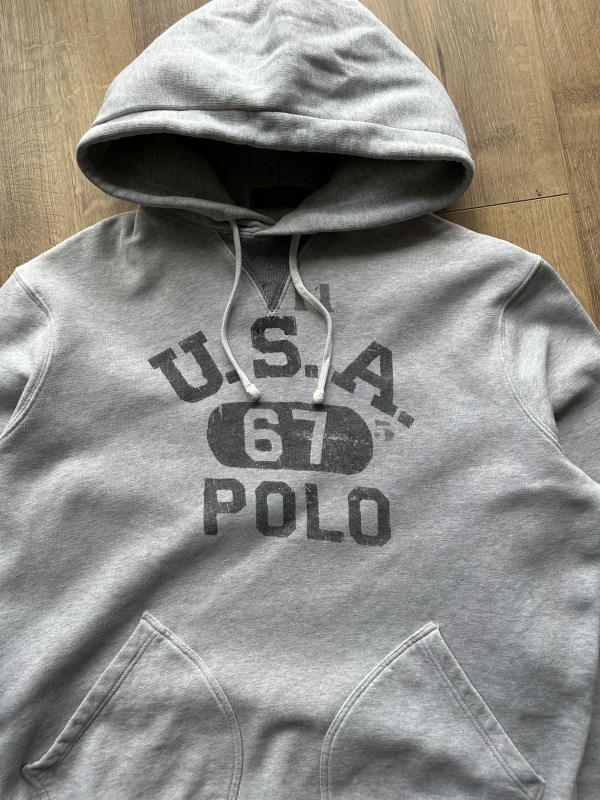 Polo Ralph Lauren Polo Ralph Lauren USA 67 pullover gray hoodie Size US M / EU 48-50 / 2 - 3 Thumbnail