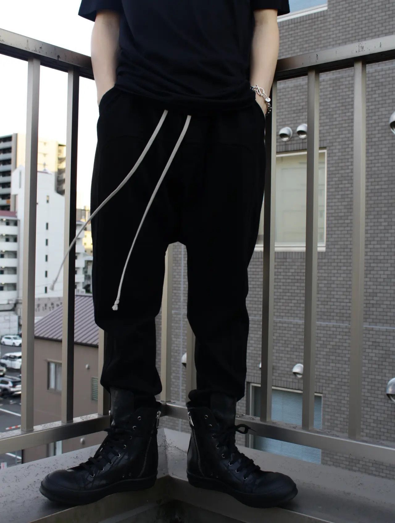 Rick Owens Rick Owens 16FW DRKSHDW Prisoner Drawstring Jogger Pants Size US 31 - 9 Thumbnail