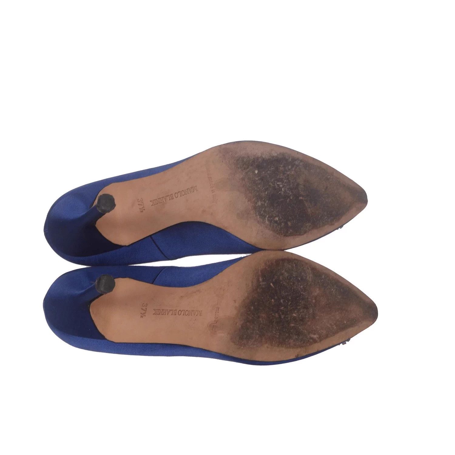 Manolo Blahnik Manolo Blahnik Satin Crystal Buckle Heels 37.5 Size US 6.5 / IT 36.5 - 3 Thumbnail