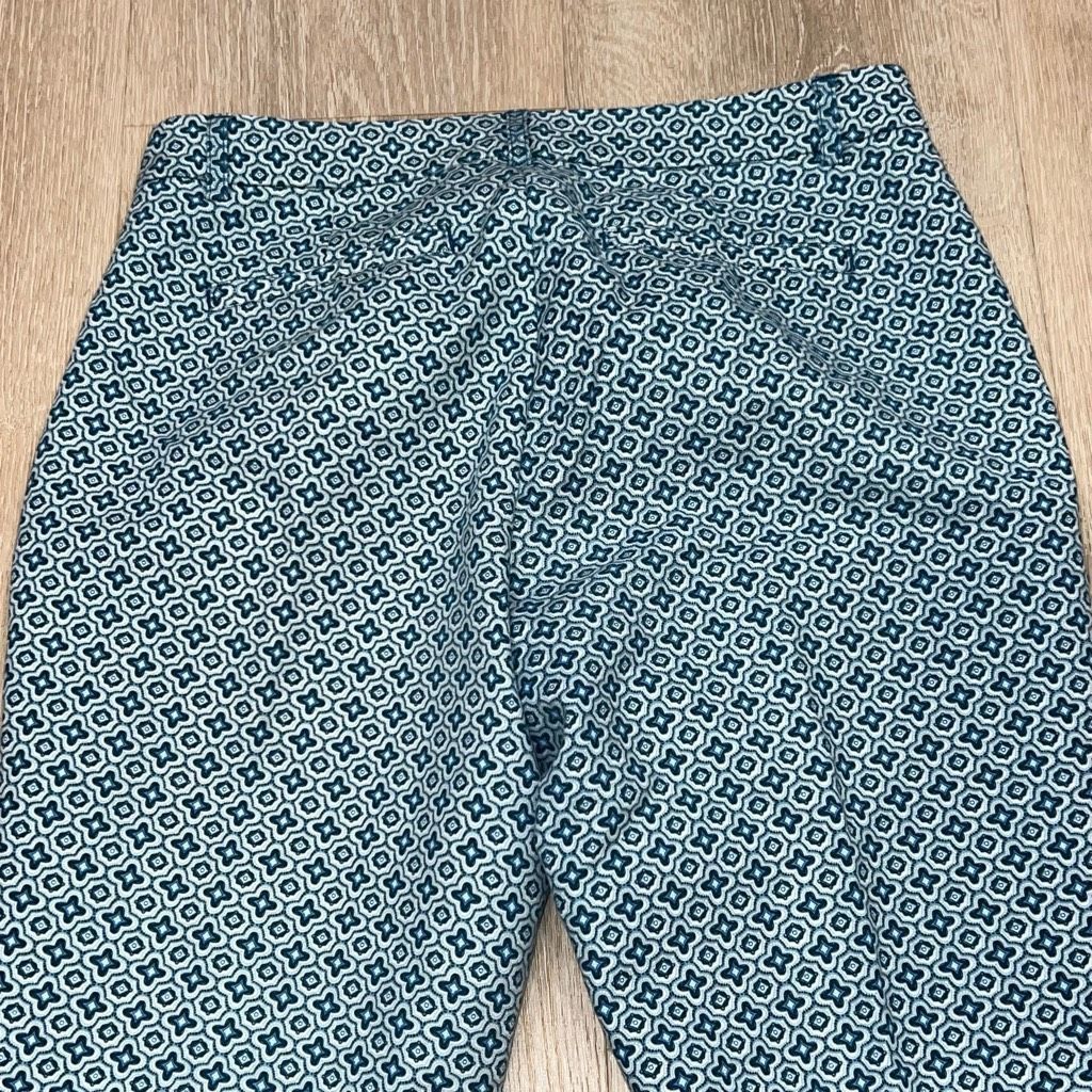 Cynthia Rowley Cynthia Rowley, Geometric Print Stretch Trousers Pressed Fro Size 28" / US 6 / IT 42 - 9 Thumbnail