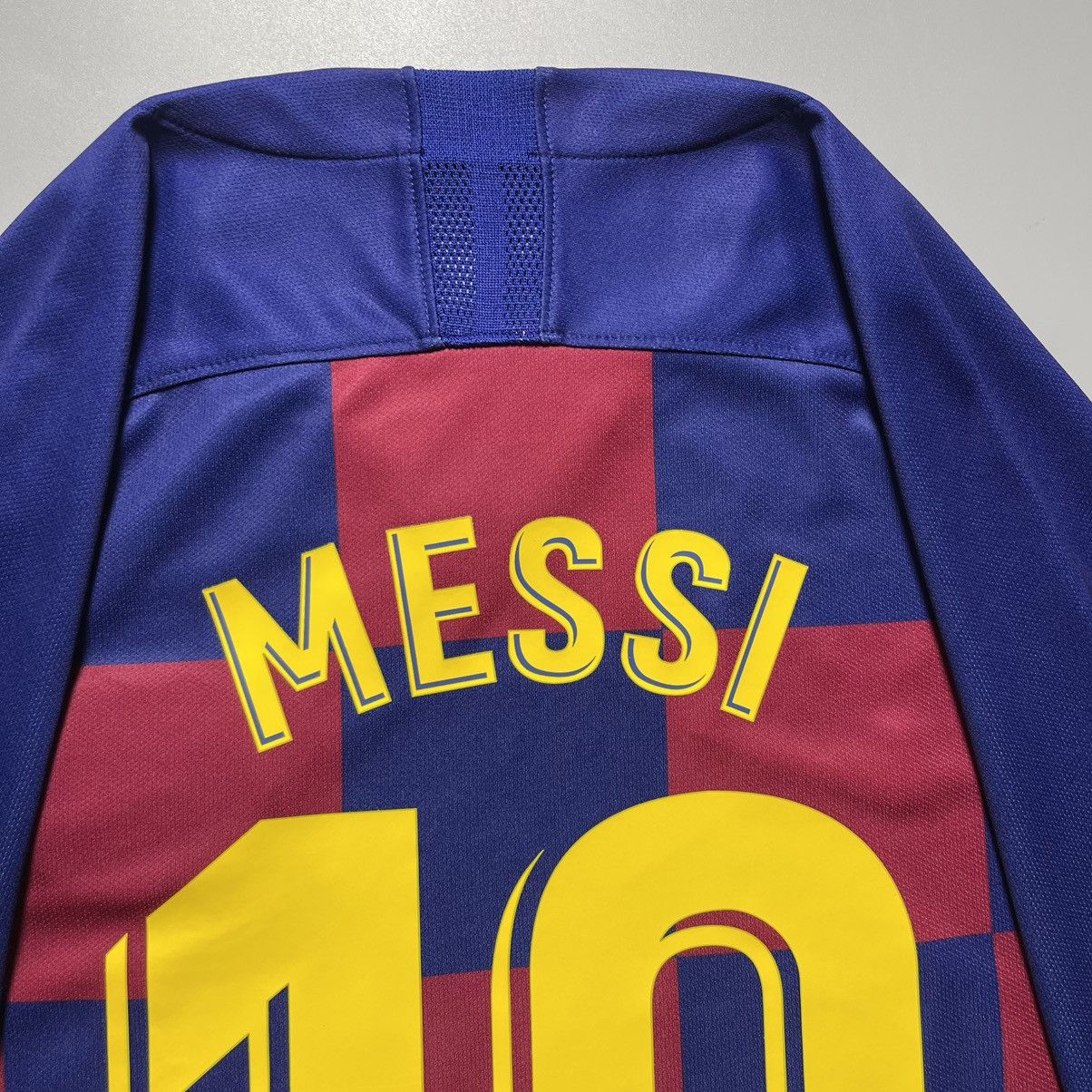 Vintage BARCELONA NIKE 2019/2020 FOOTBALL HOME JERSEY #10 MESSI Size US S / EU 44-46 / 1 - 8 Thumbnail