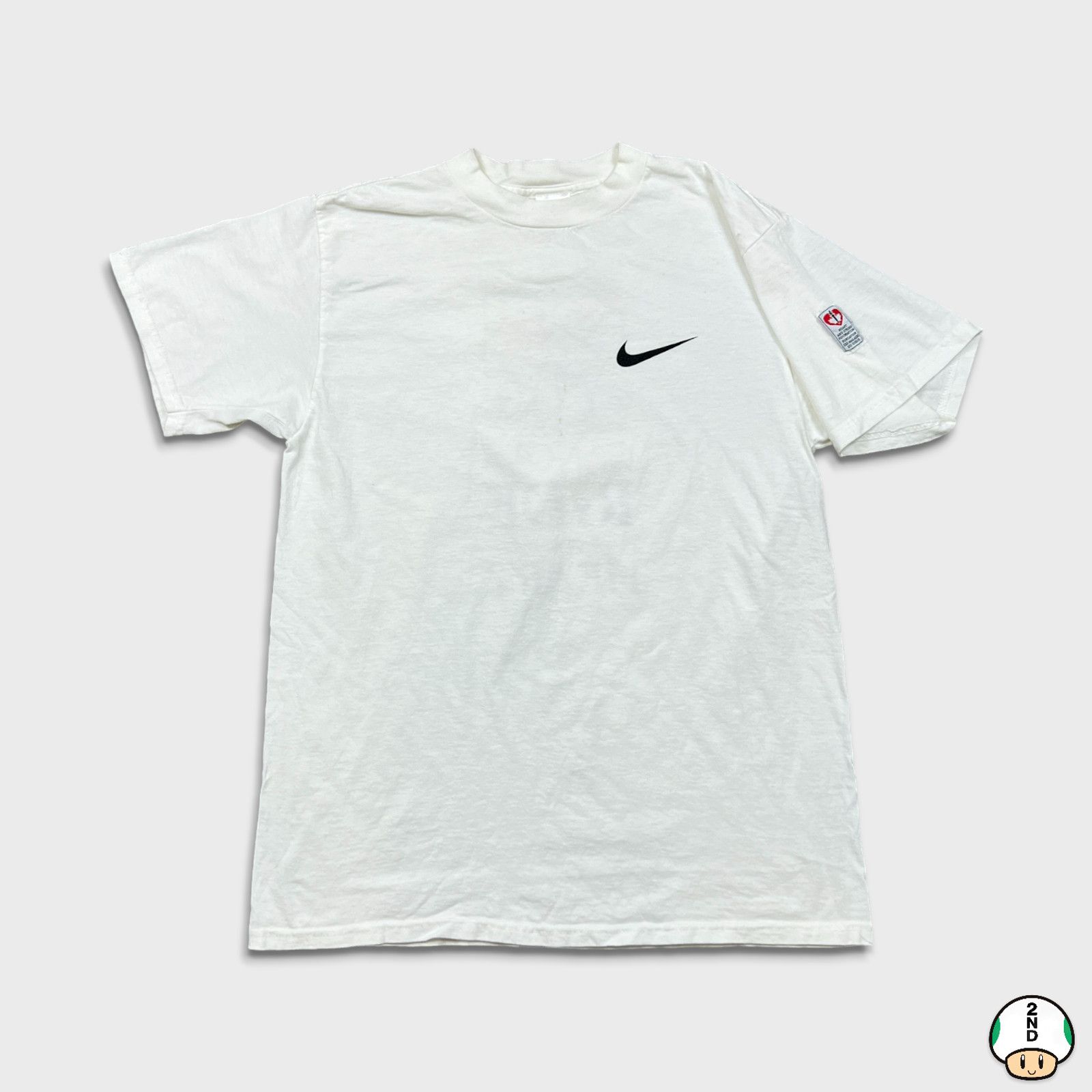 Nike × Vintage VTG 90s Nike T Shirt Medium Heart & Stroke Foundation Tee Size US M / EU 48-50 / 2 - 1 Thumbnail