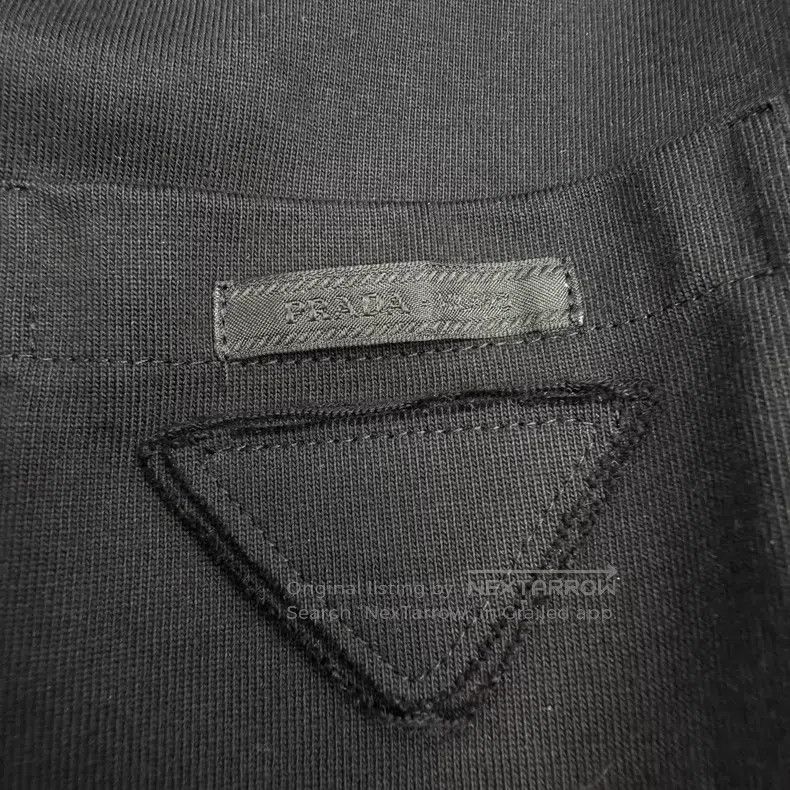 Prada Prada Black cloth triangle logo short-sleeved dress Size XS / US 0-2 / IT 36-38 - 8 Thumbnail