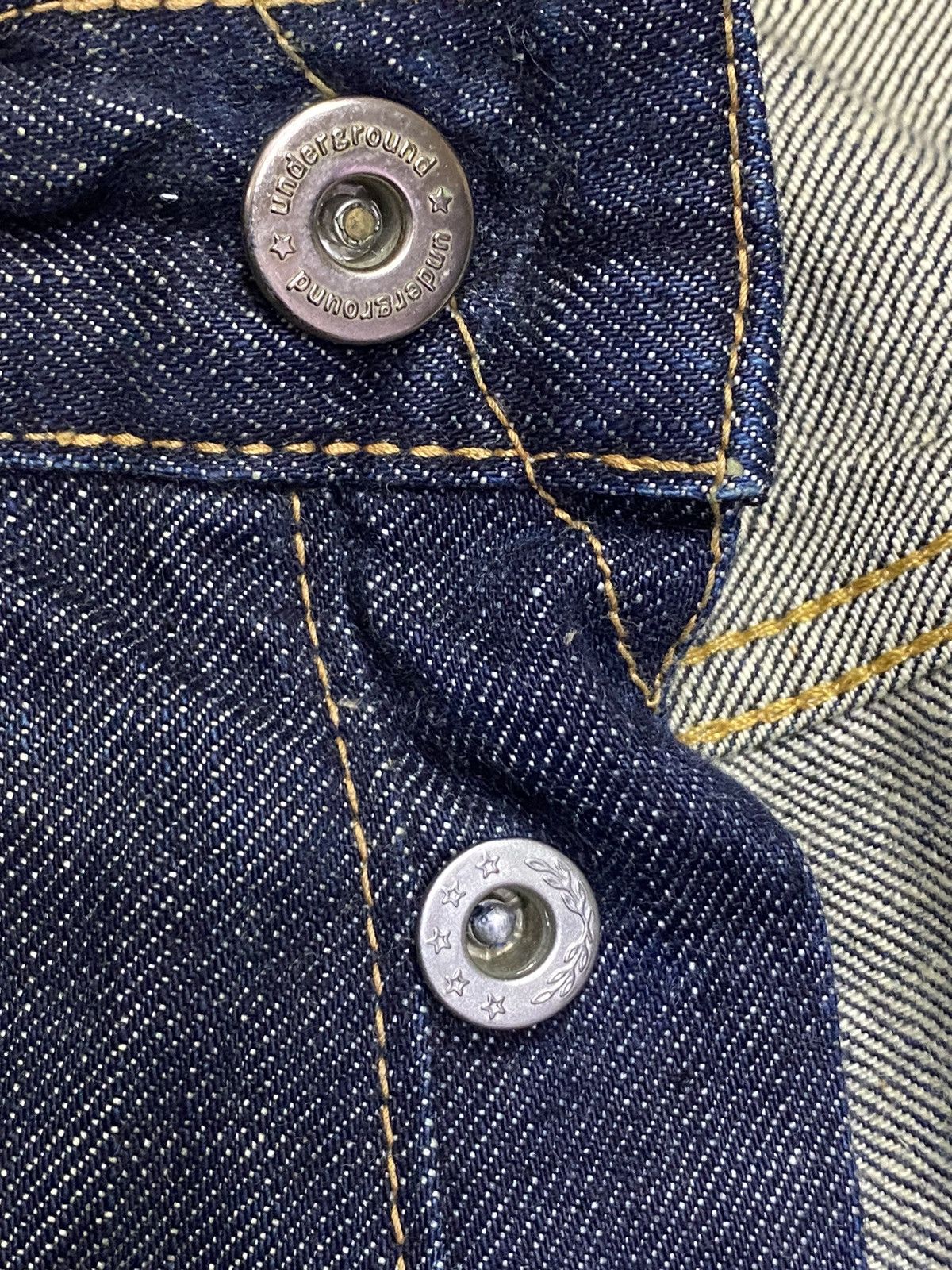Nitraid Vintage Nitraid Underground Black Denim Selvedge Jeans Size US 37 - 10 Thumbnail
