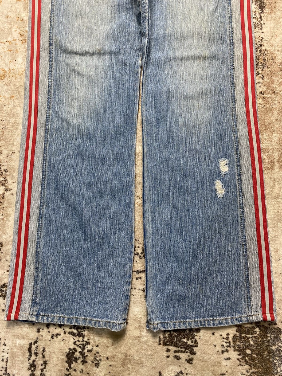 Tornado Mart Baggy Denim With Red Line💥 Size US 32 / EU 48 - 2 Thumbnail