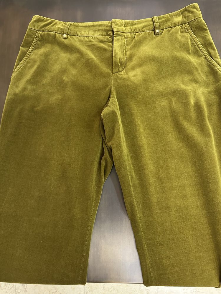 Gucci Vintage Gucci Velvet Olive Gold Trousers Pants Size 34" / US 12 / IT 48 - 3 Thumbnail