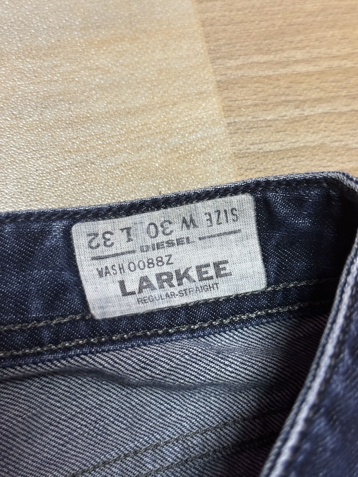 Designer × Diesel × Vintage 🔥Diesel LARKEE Blue Denim🔥 Size US 31 - 9 Thumbnail