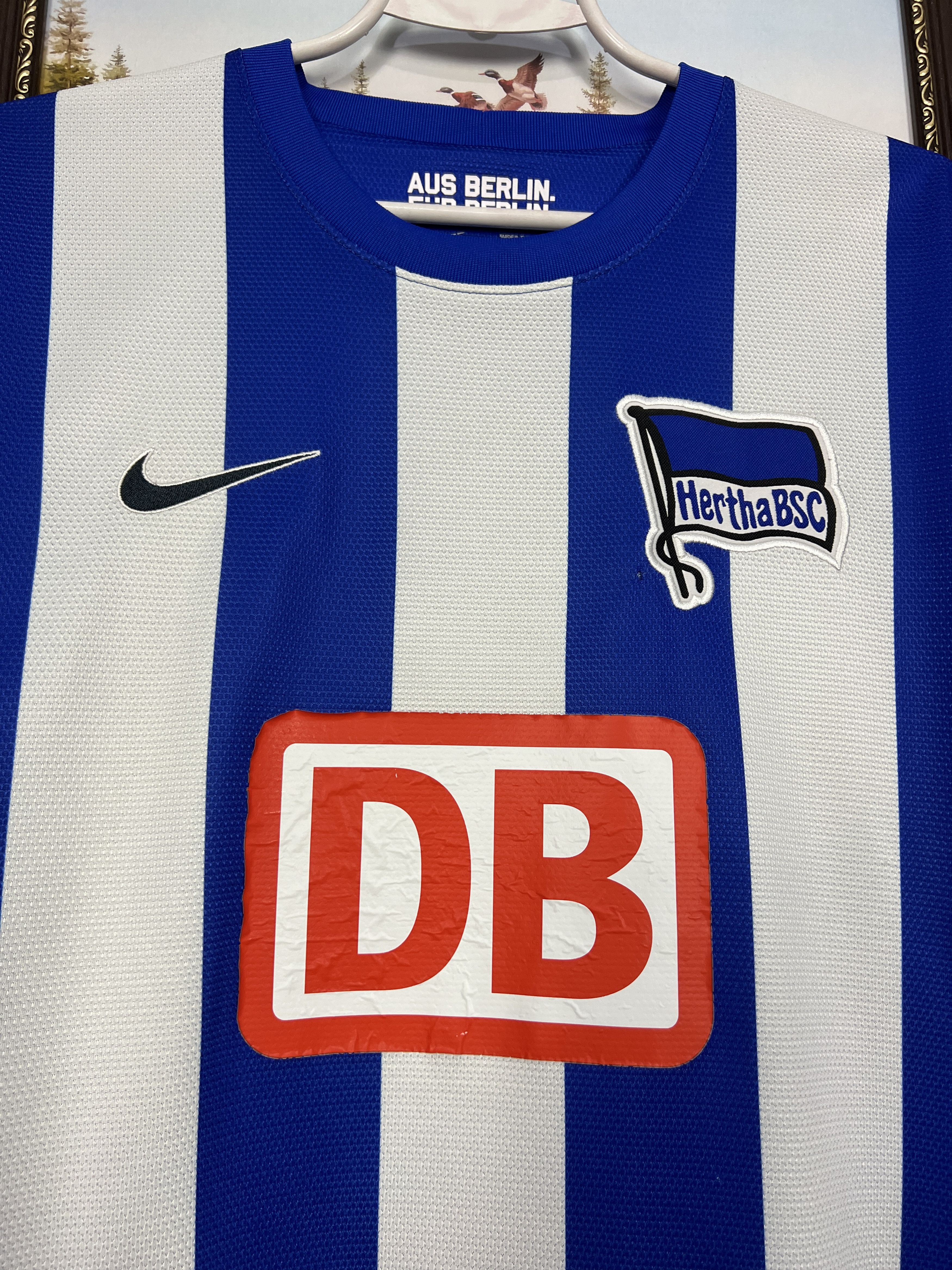 Nike Hertha football shirt 2012 Soccer Jersey Trikot Rare Hype Size US XL / EU 56 / 4 - 3 Thumbnail