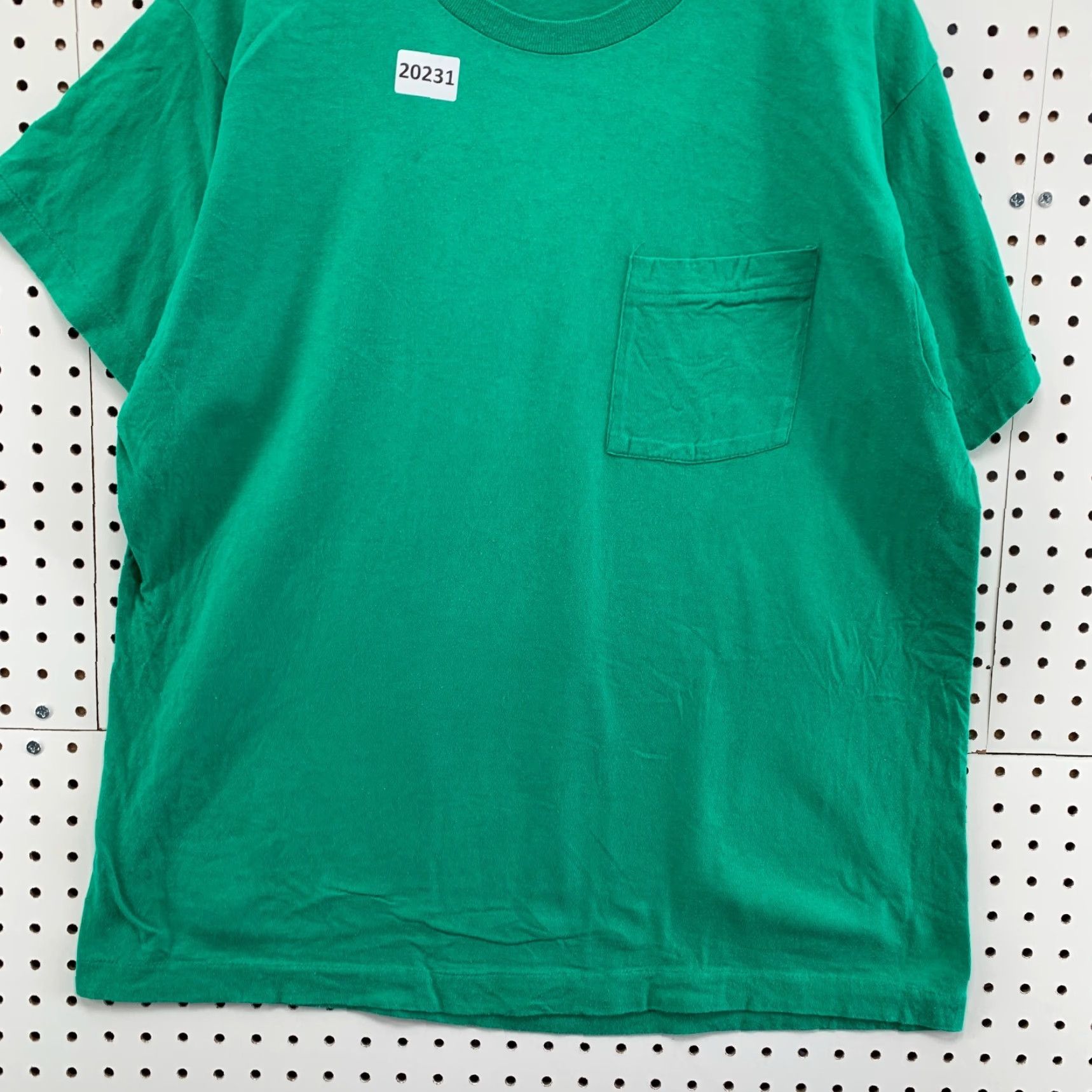 Fruit Of The Loom VINTAGE Green Mens XL Short Sleeve Pocket Shirt 90s Fruit of the Loom T-Shirt Size US XL / EU 56 / 4 - 6 Thumbnail