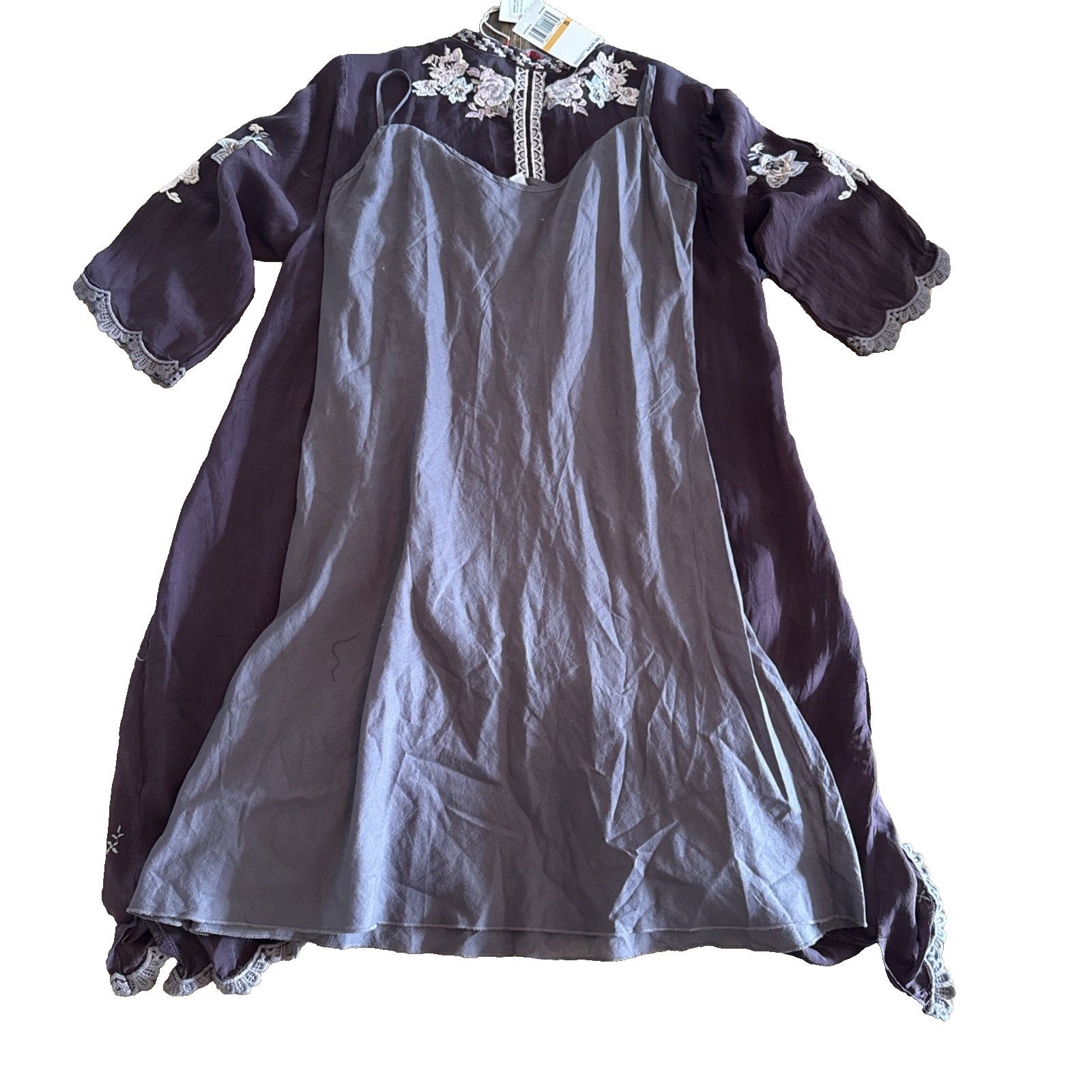 Johnny Was Johnny Was Triana Embroidered Button slip Plum brown Small Size S / US 4 / IT 40 - 12 Thumbnail