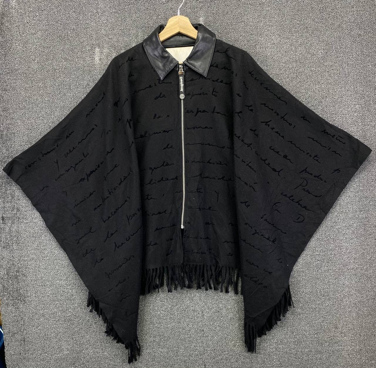 Desigual Vintage Desigual Black Poncho Size ONE SIZE - 1 Thumbnail